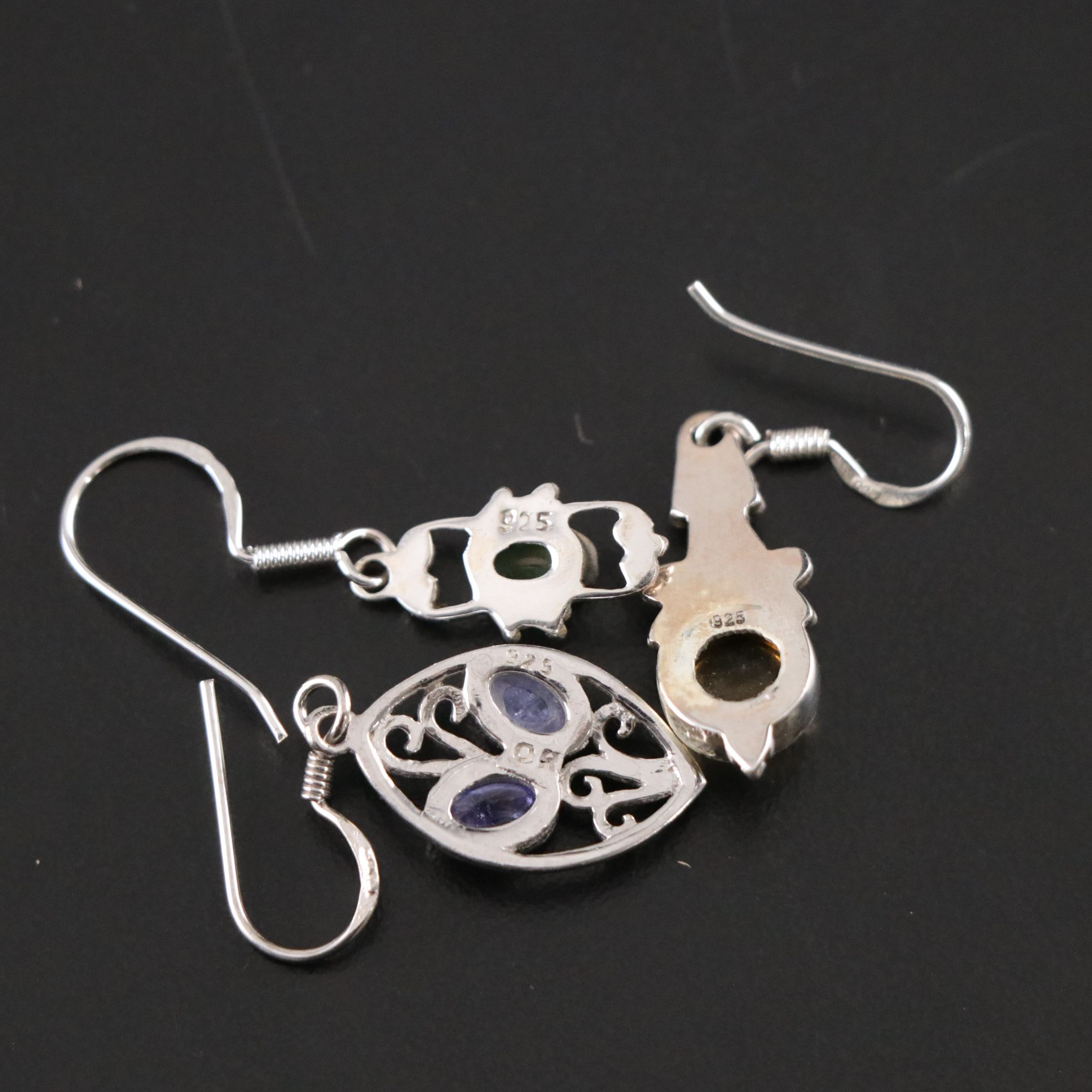 14 Assorted Sterling Silver Rings, Necklaces and Earrings