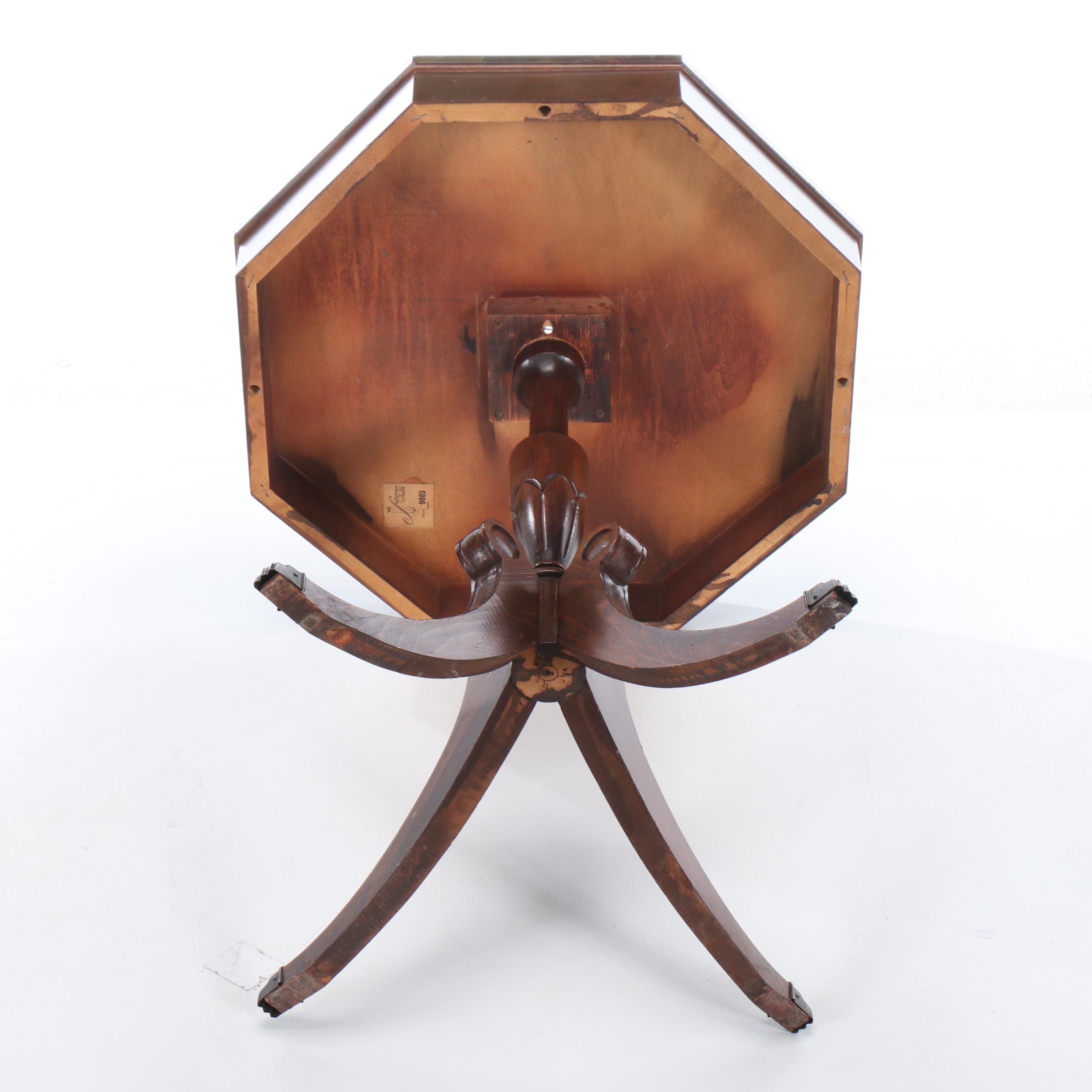 Superior Table Regency Style Side Table, 1949