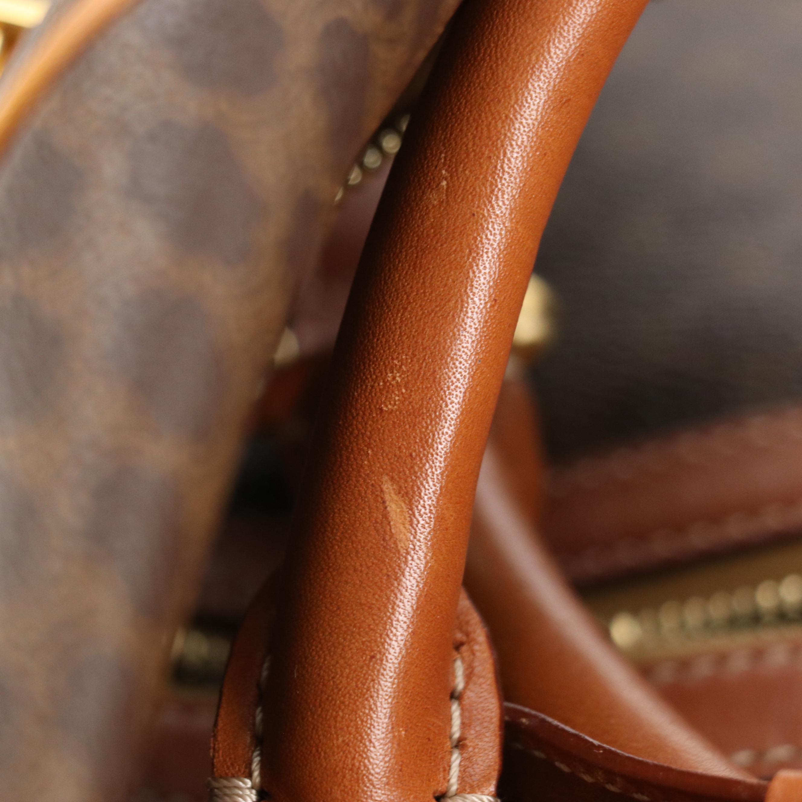 Celine Duffle Bag in Dark Brown Macadam Canvas and Leather Trim