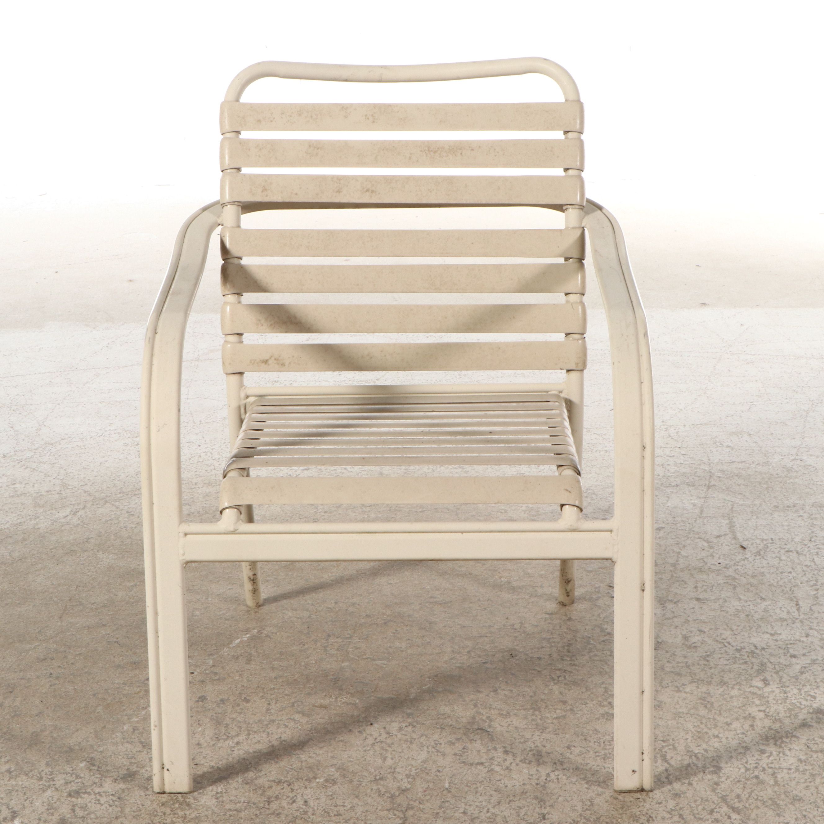 Tropitone Beige Aluminum and PVC Patio Dining Set with Four Chairs