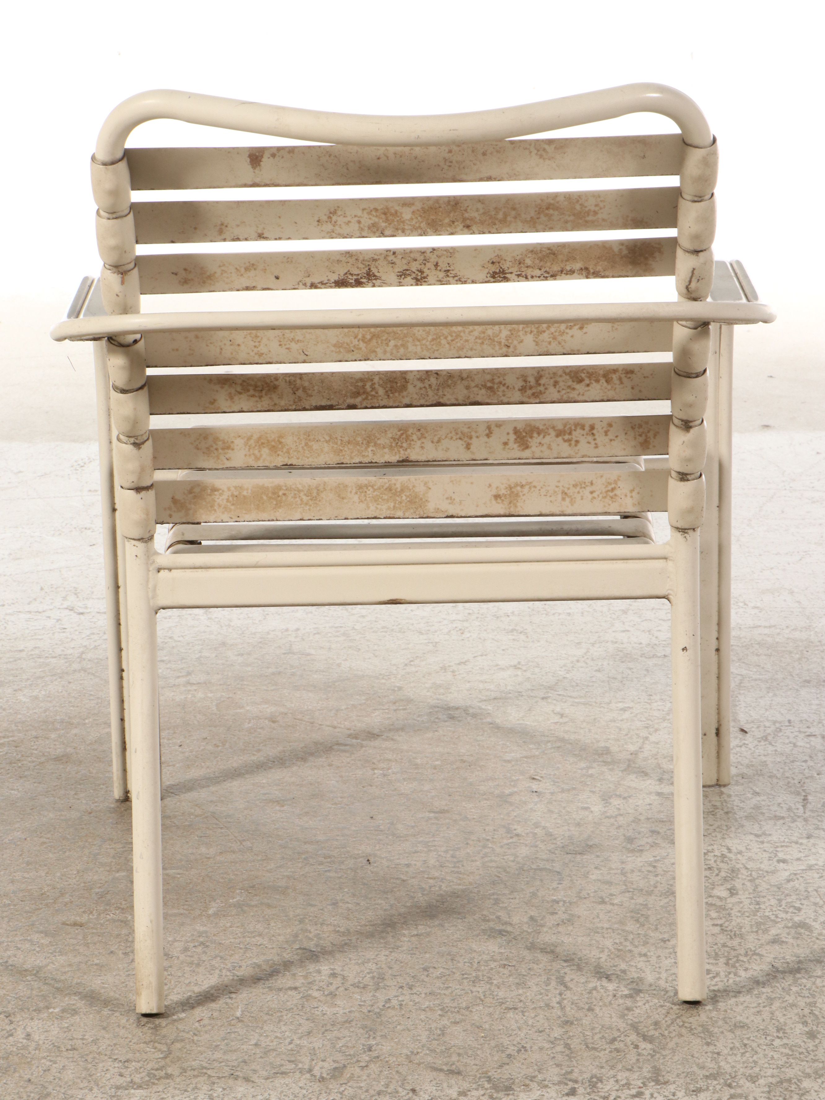 Tropitone Beige Aluminum and PVC Patio Dining Set with Four Chairs