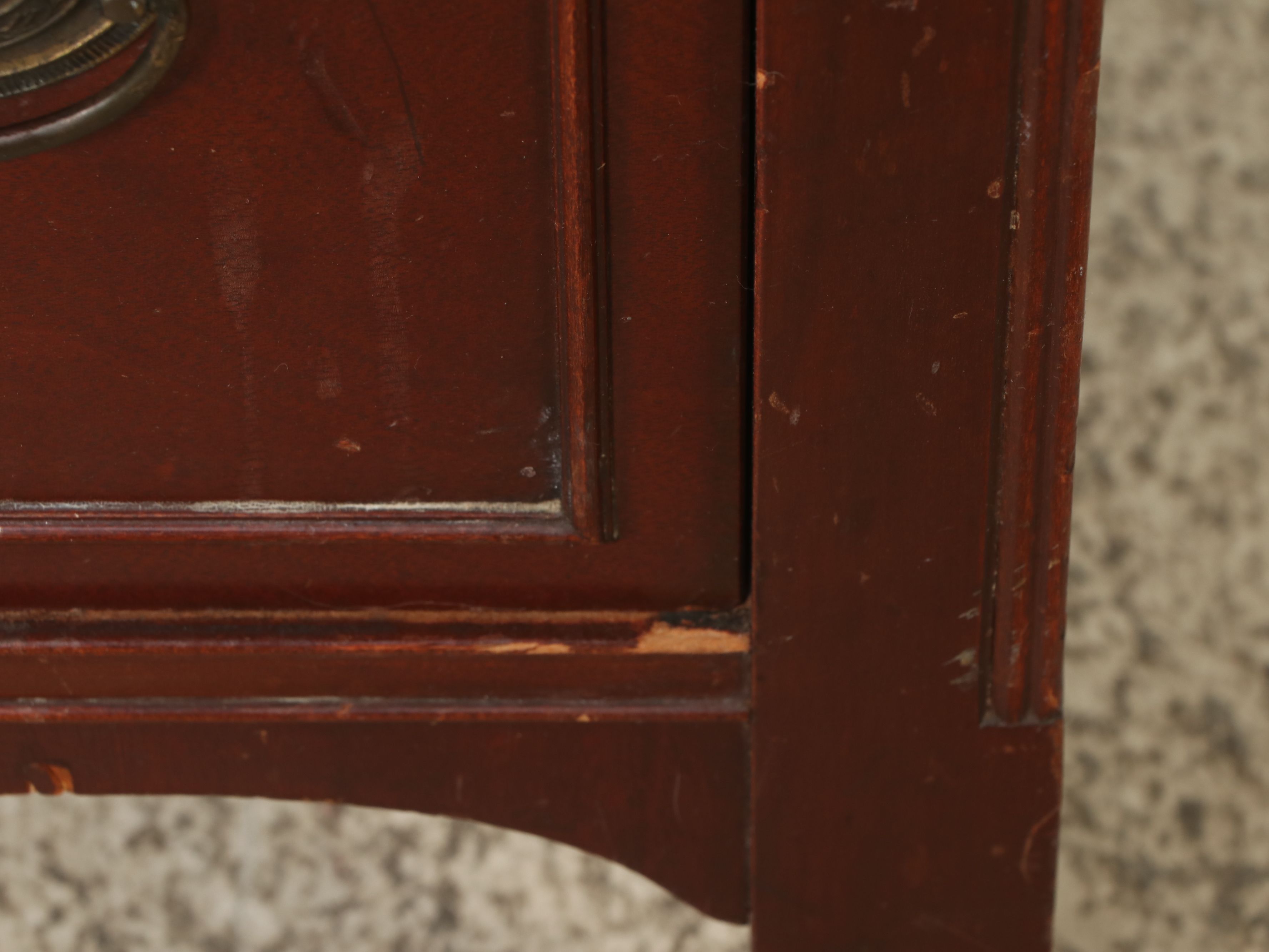 Sheraton Style Mahogany Chest on Chest, Mid-20th Century