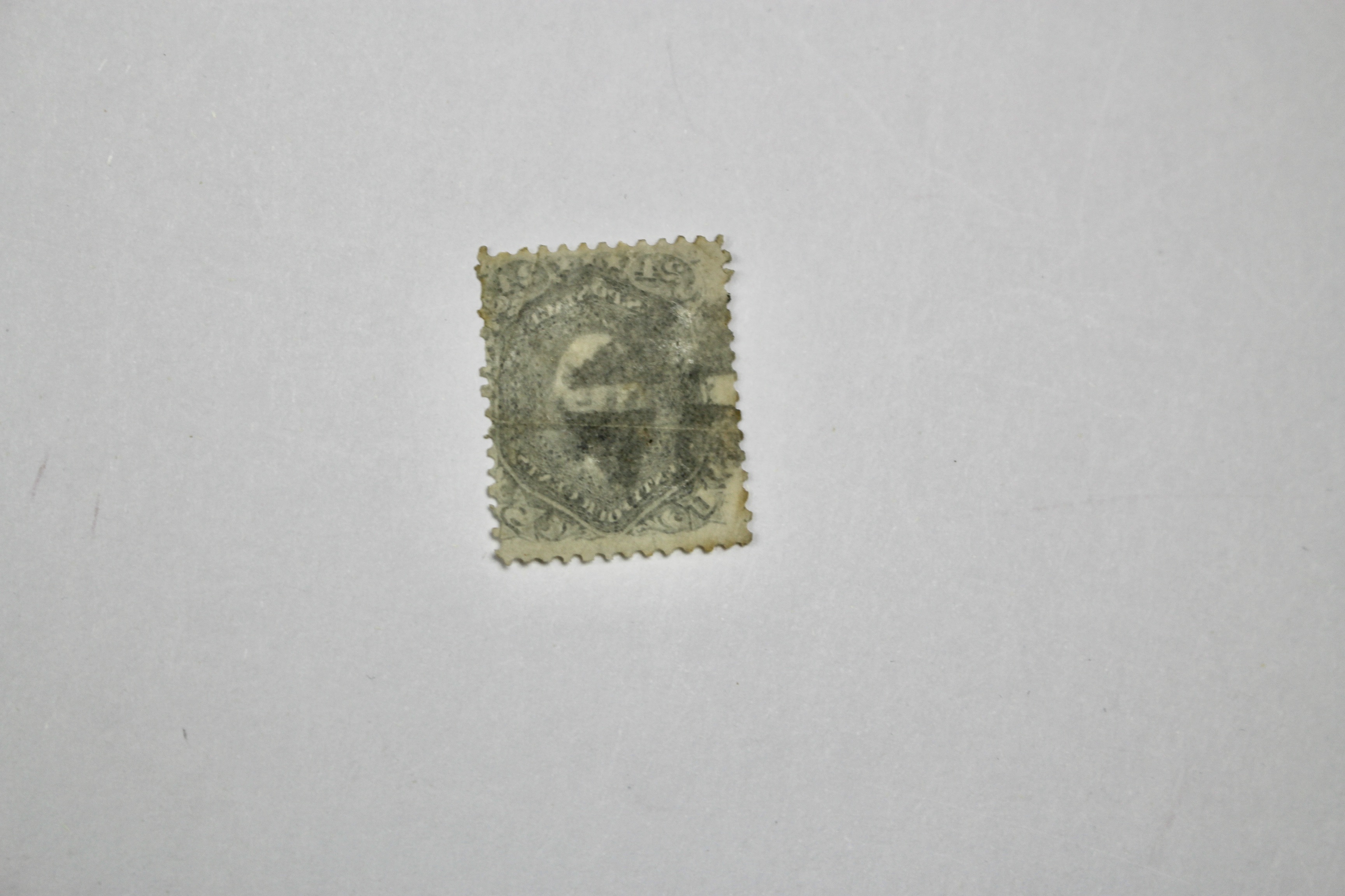 1861 24-Cent U.S. Postage Stamp, Scott 70D, Gray Violet on Thin Paper