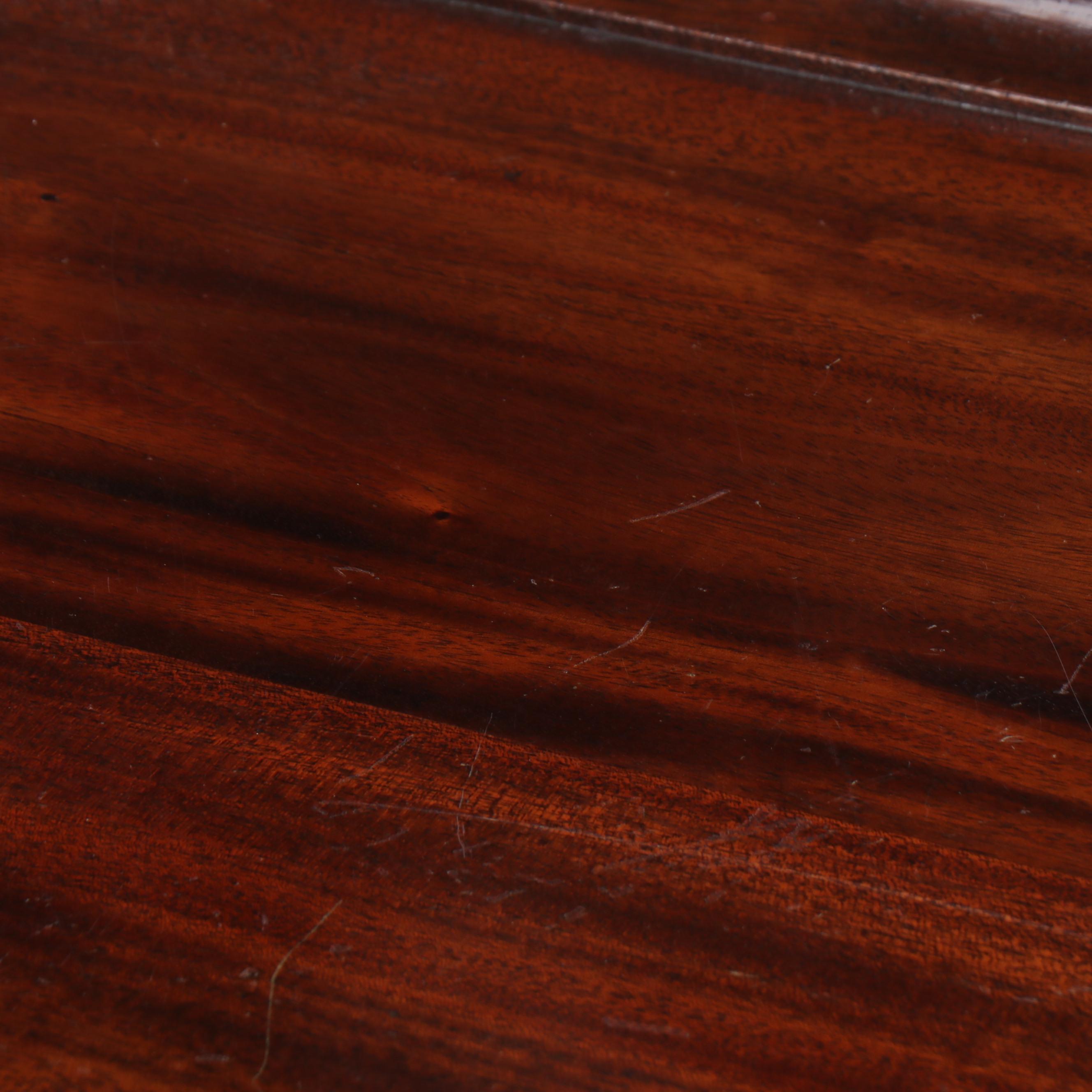 Queen Anne Style Cherry Finished Wooden Tea Table