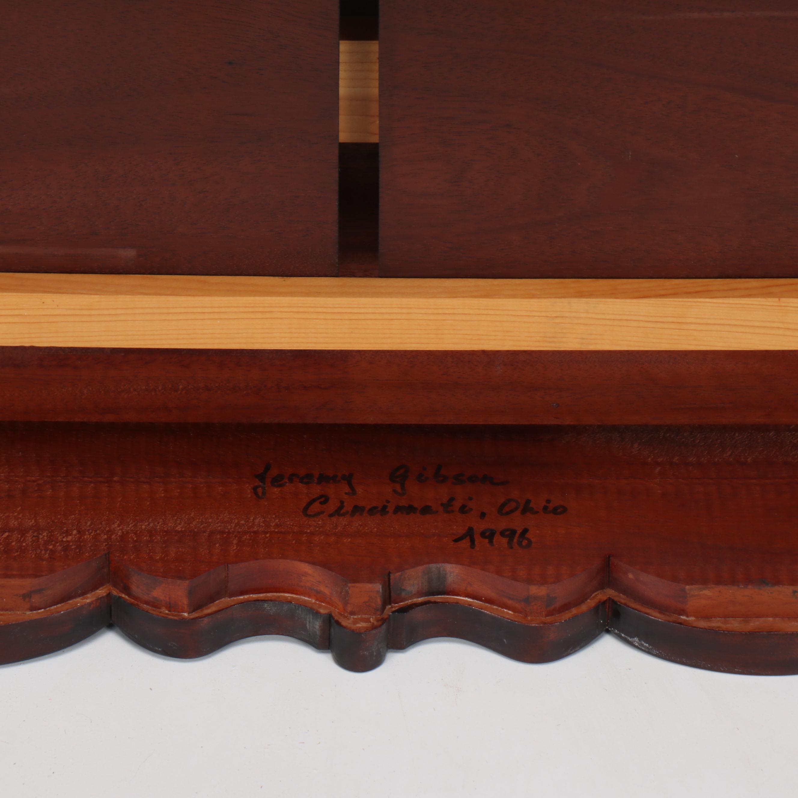 Queen Anne Style Cherry Finished Wooden Tea Table