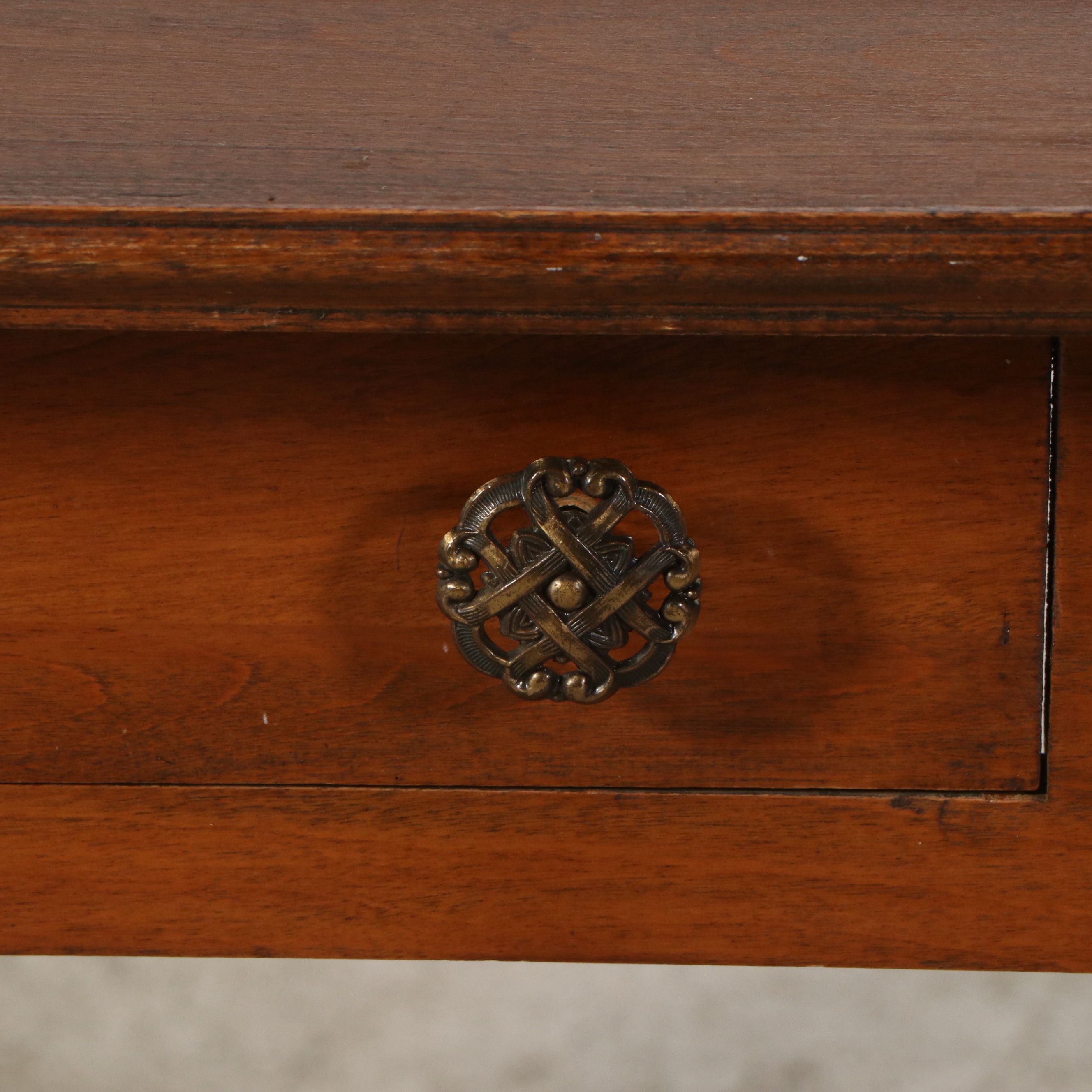 American Empire Style Birch Writing Table, Early 20th Century