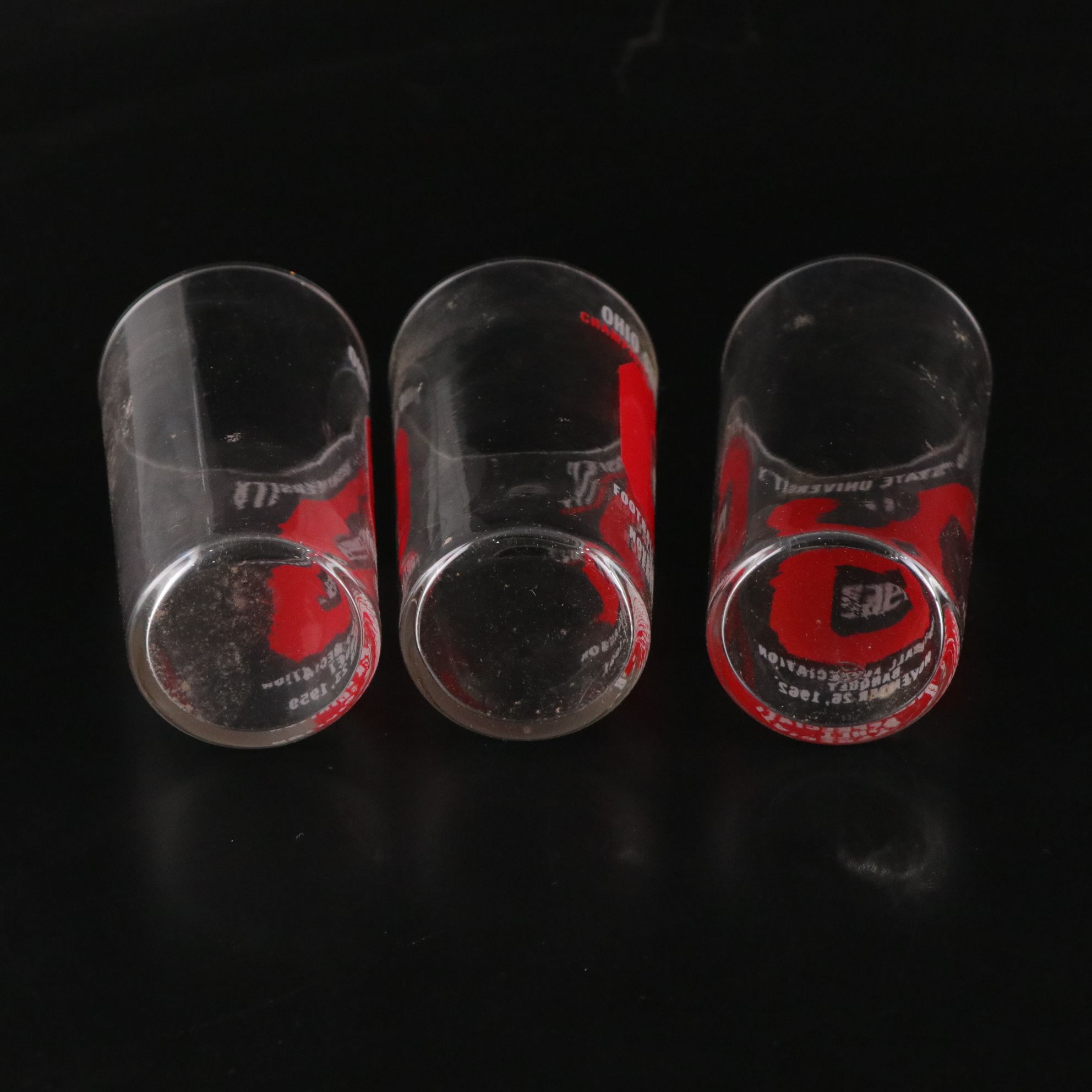 Ohio State Buckeye "Football Appreciation Banquet" Glasses