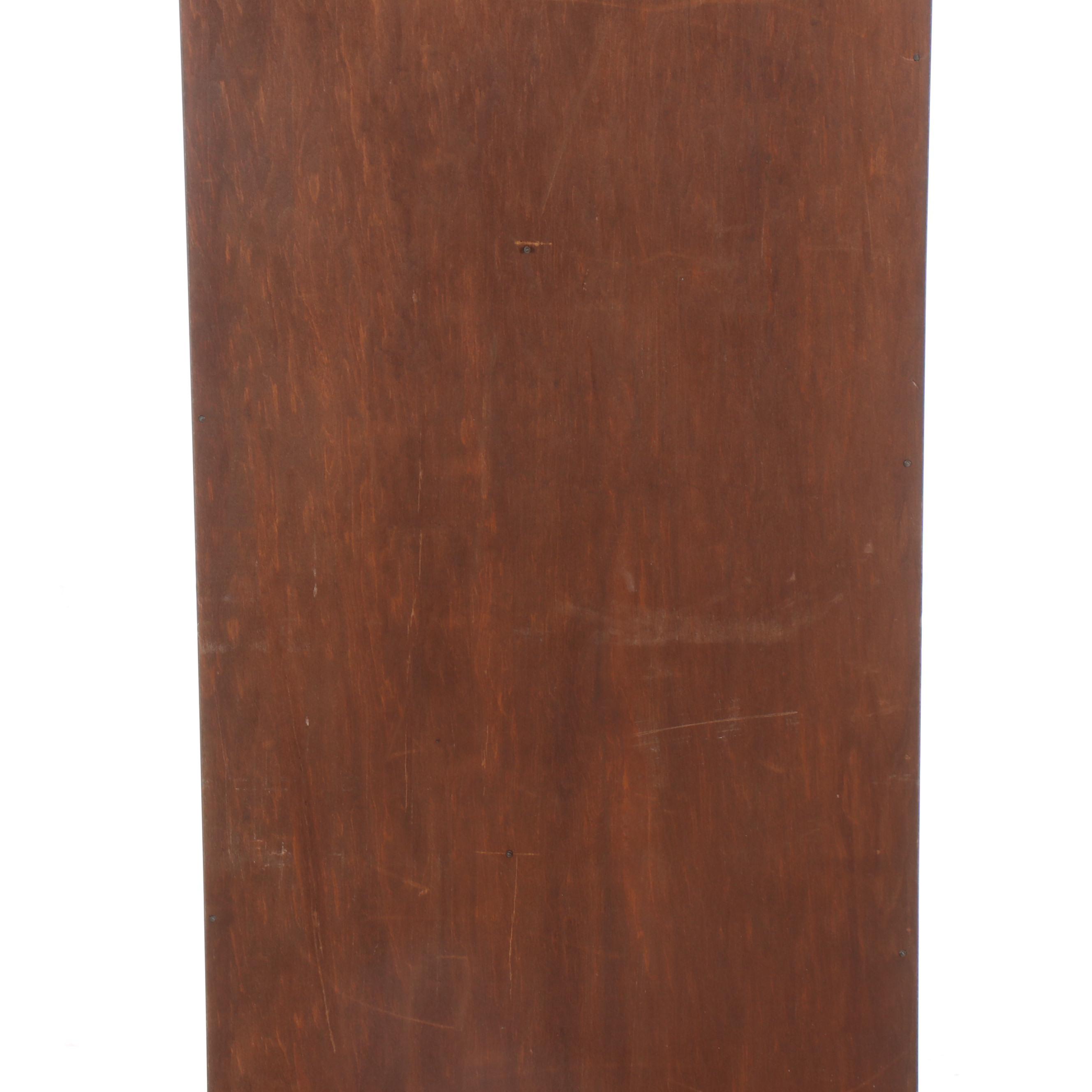 Federal Style Mahogany Finish Wooden Bookshelf