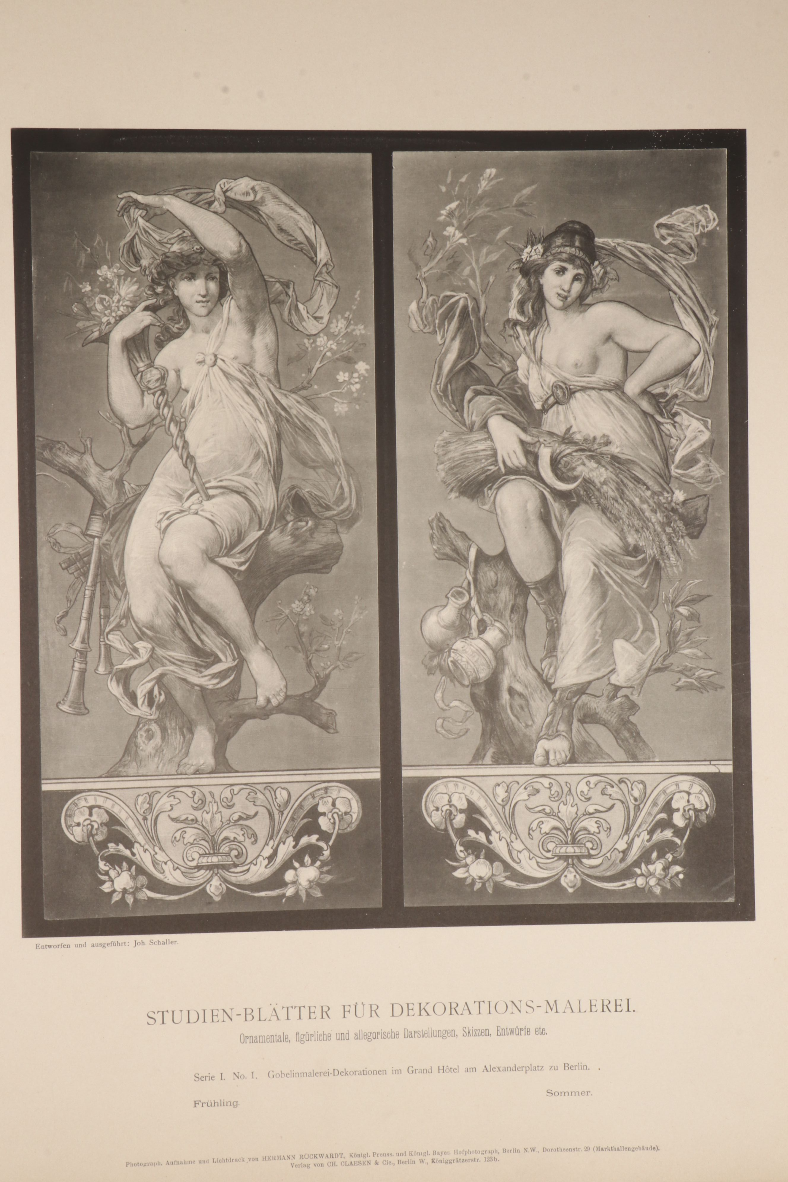 "Figürliche und allegorische Kompositionen" Folio, Late 19th Century