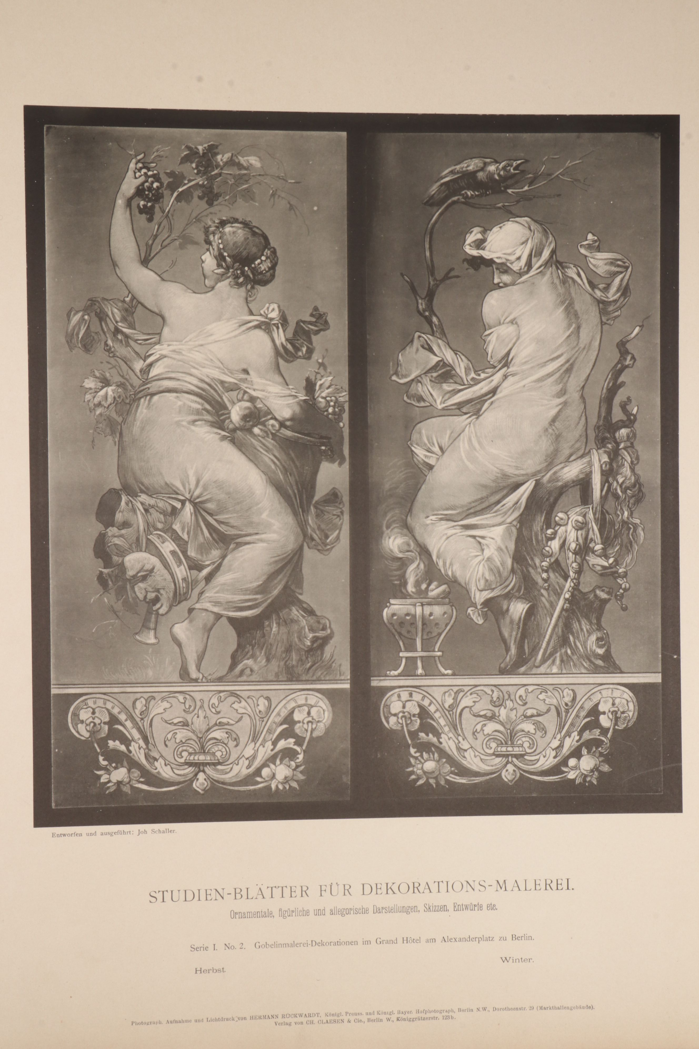 "Figürliche und allegorische Kompositionen" Folio, Late 19th Century