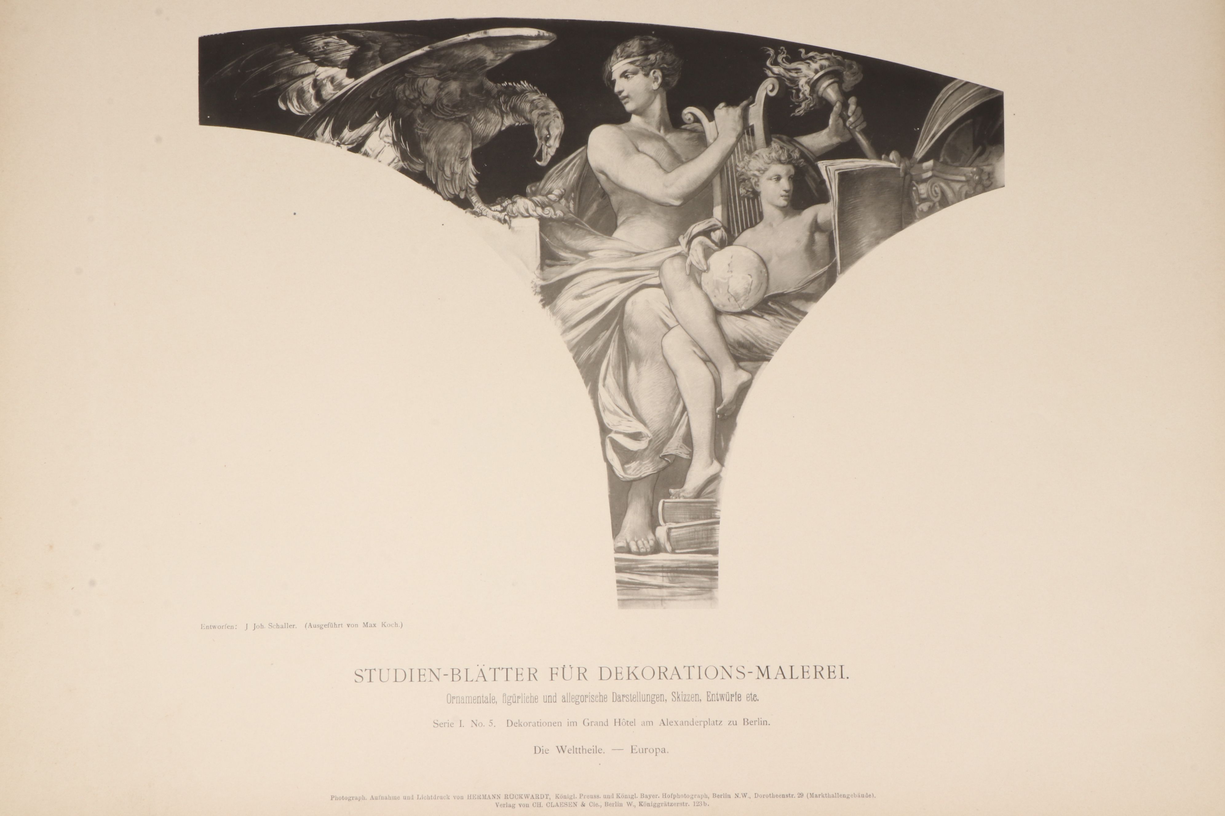 "Figürliche und allegorische Kompositionen" Folio, Late 19th Century