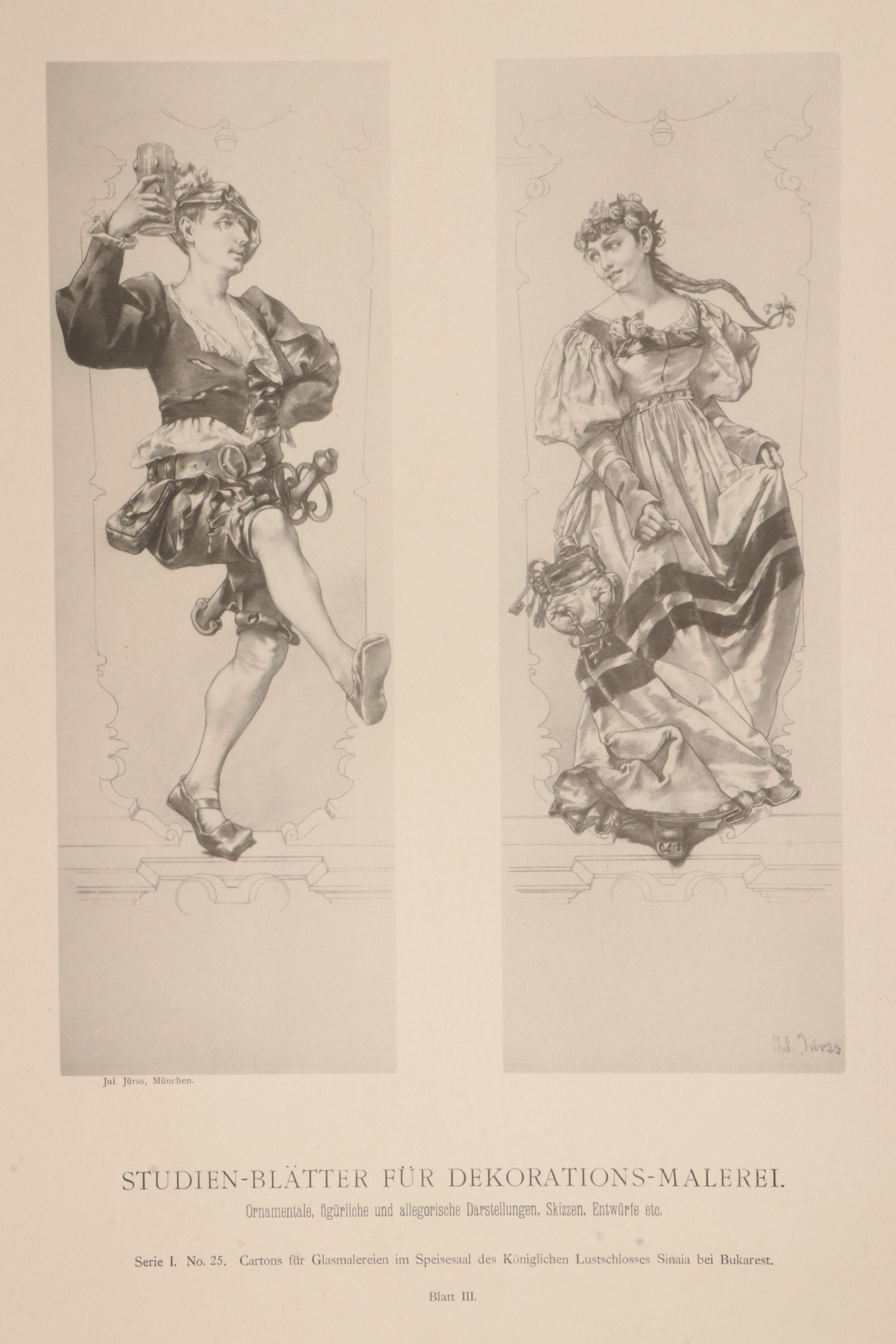 "Figürliche und allegorische Kompositionen" Folio, Late 19th Century