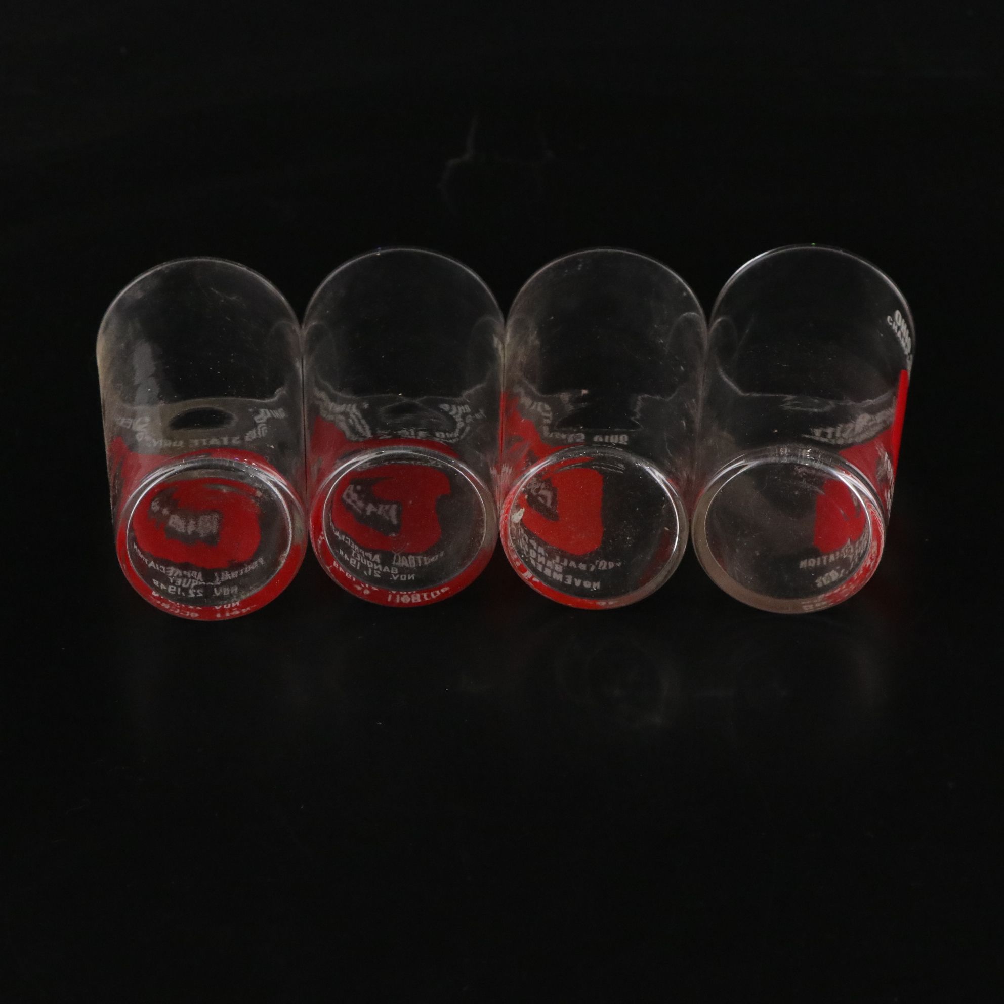 Ohio State Buckeye "Football Appreciation Banquet" Glasses