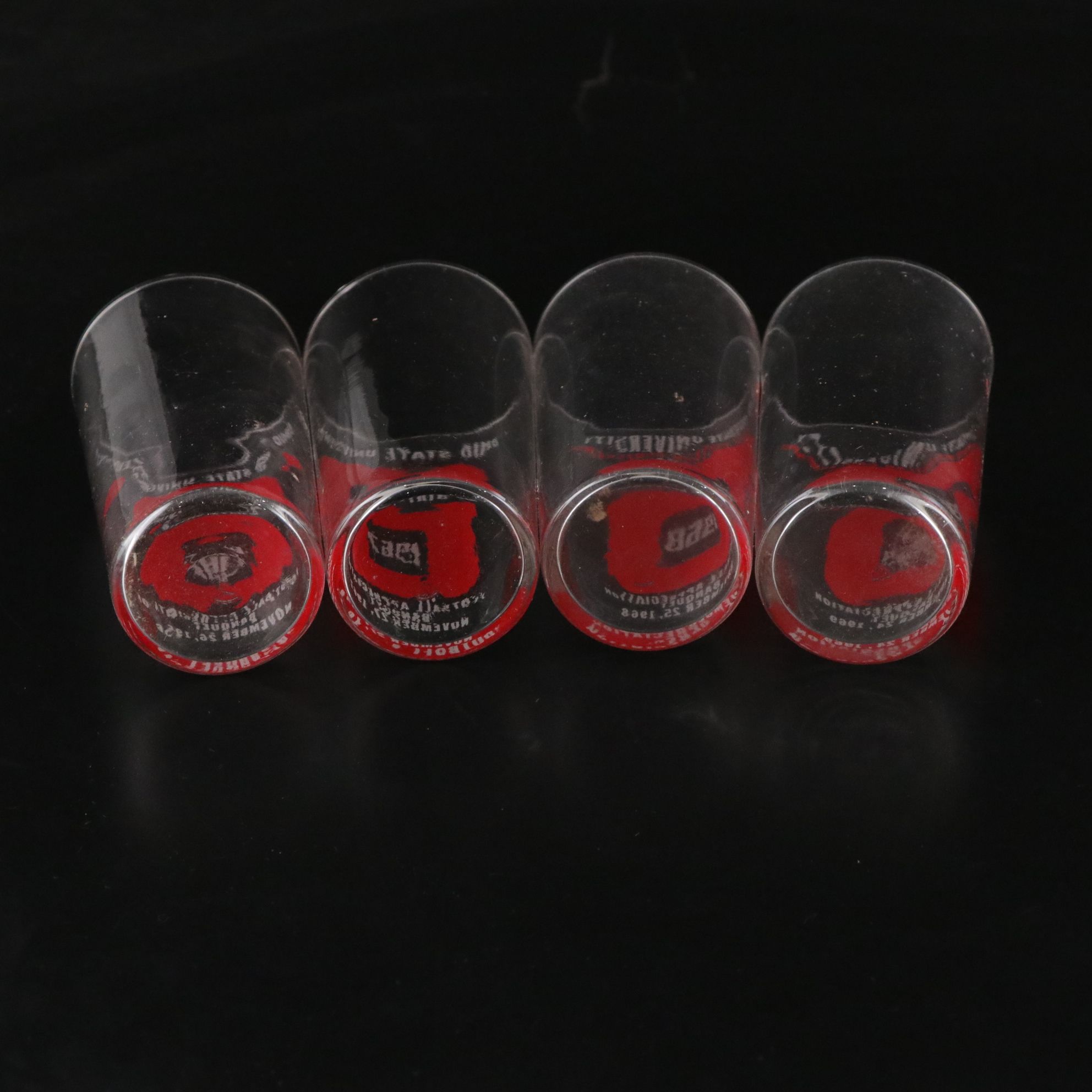 Ohio State Buckeye "Football Appreciation Banquet" Glasses