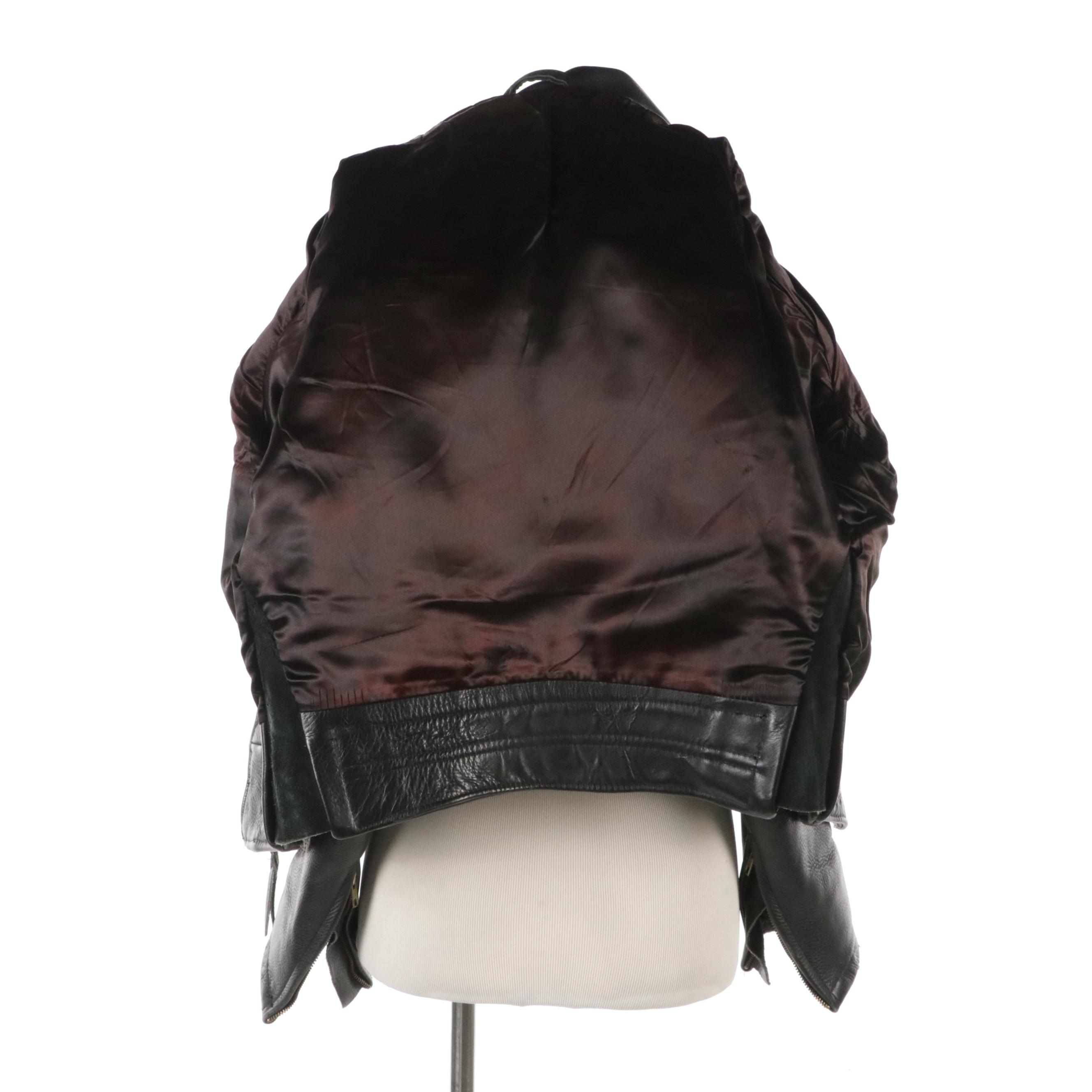 Men's Leather Man Black Leather Motorcycle Jacket