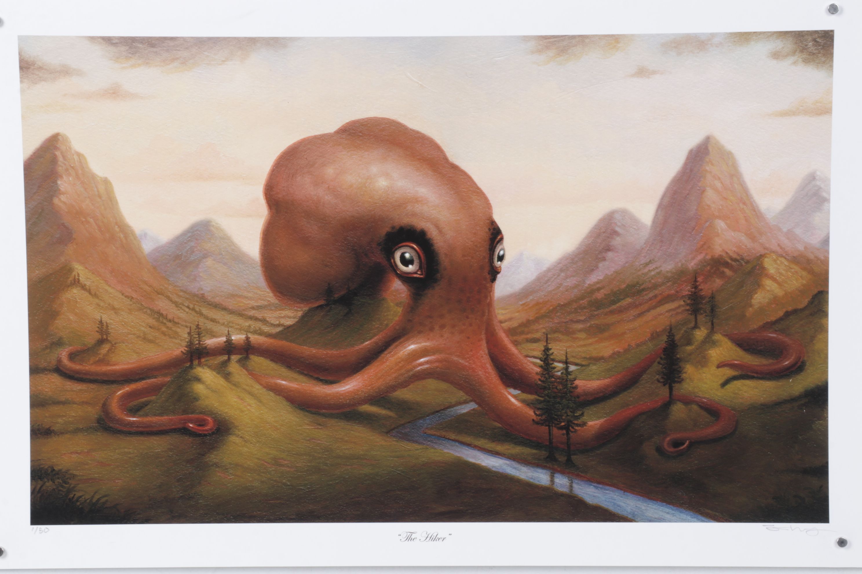 Scott Musgrove Giclee Print "The Hiker", 2015