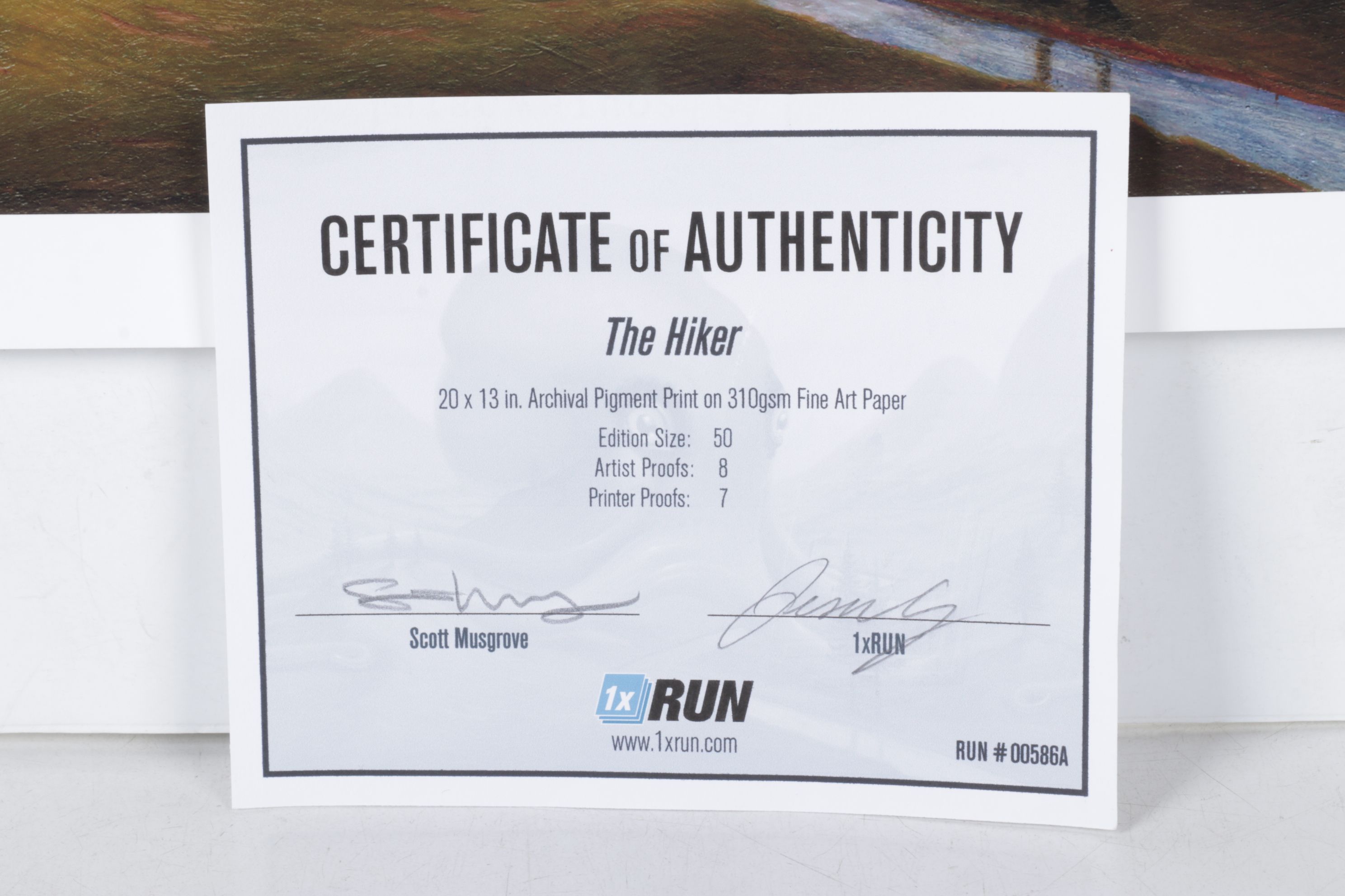 Scott Musgrove Giclee Print "The Hiker", 2015