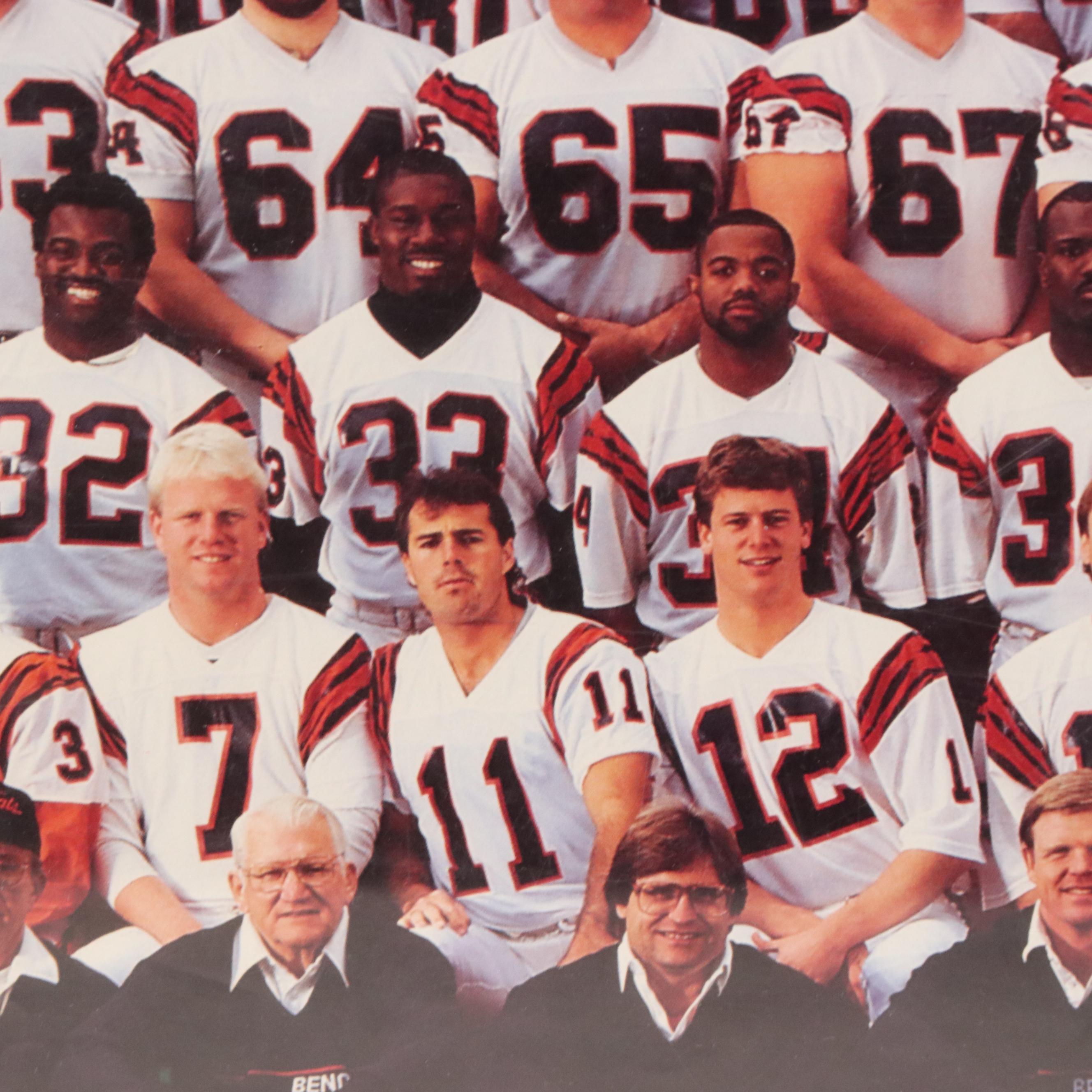 Cincinnati Bengals Commemorative Offset Lithograph, 1988