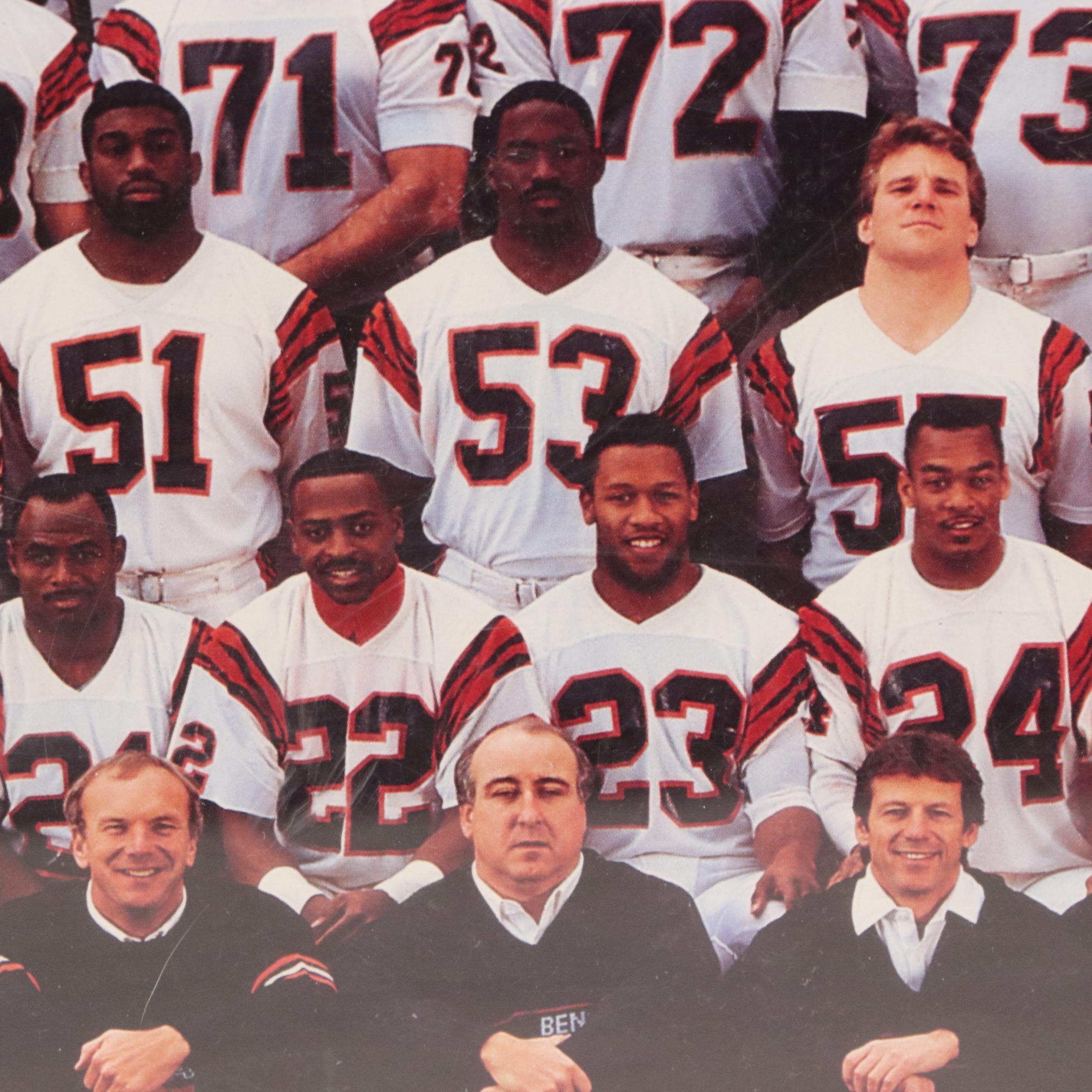 Cincinnati Bengals Commemorative Offset Lithograph, 1988