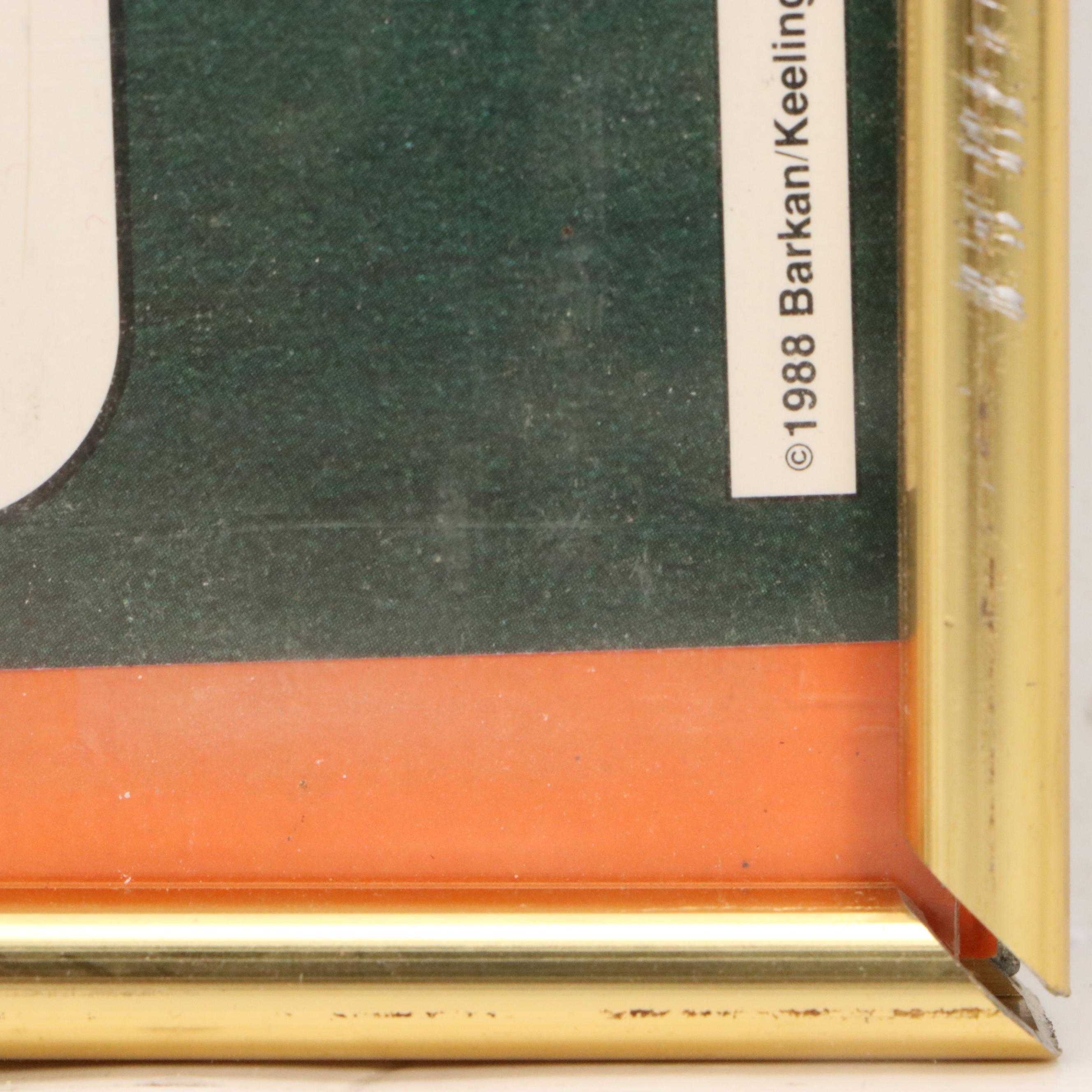 Cincinnati Bengals Commemorative Offset Lithograph, 1988