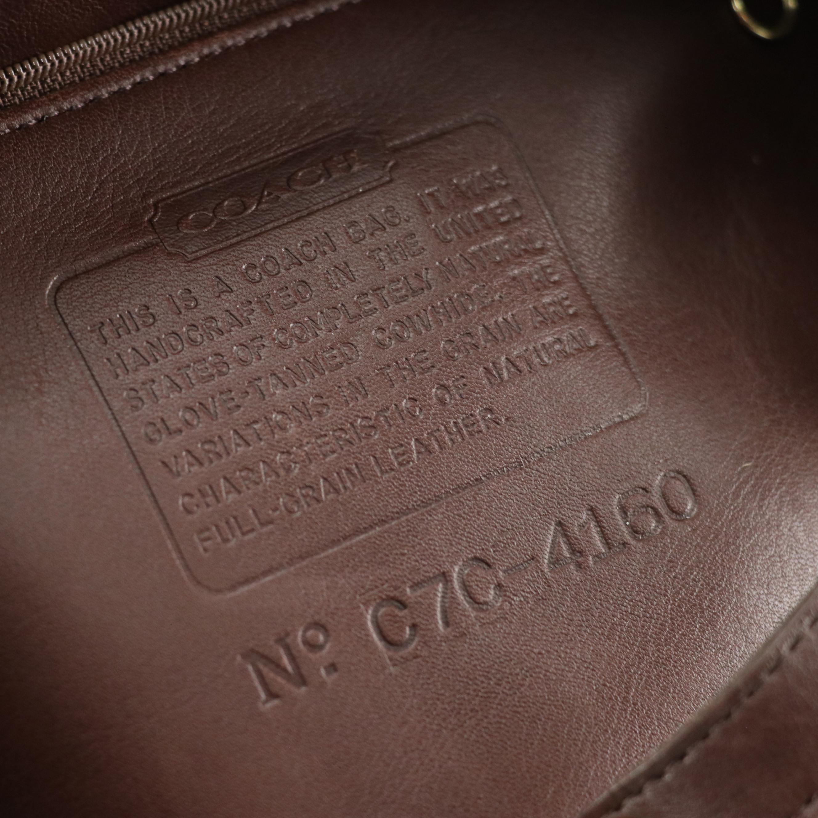 Coach Vintage Red Leather Classic Slim Duffle Sac & Brown Soho Bucket Sling Bag