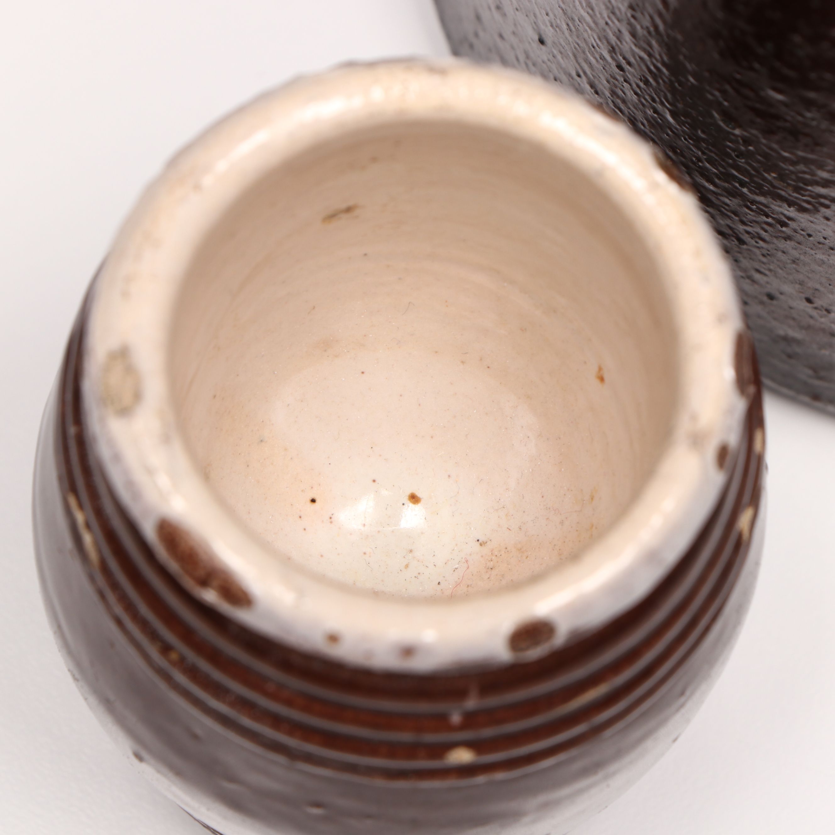 Buckeye Akron Ceramic Pitcher and Jar