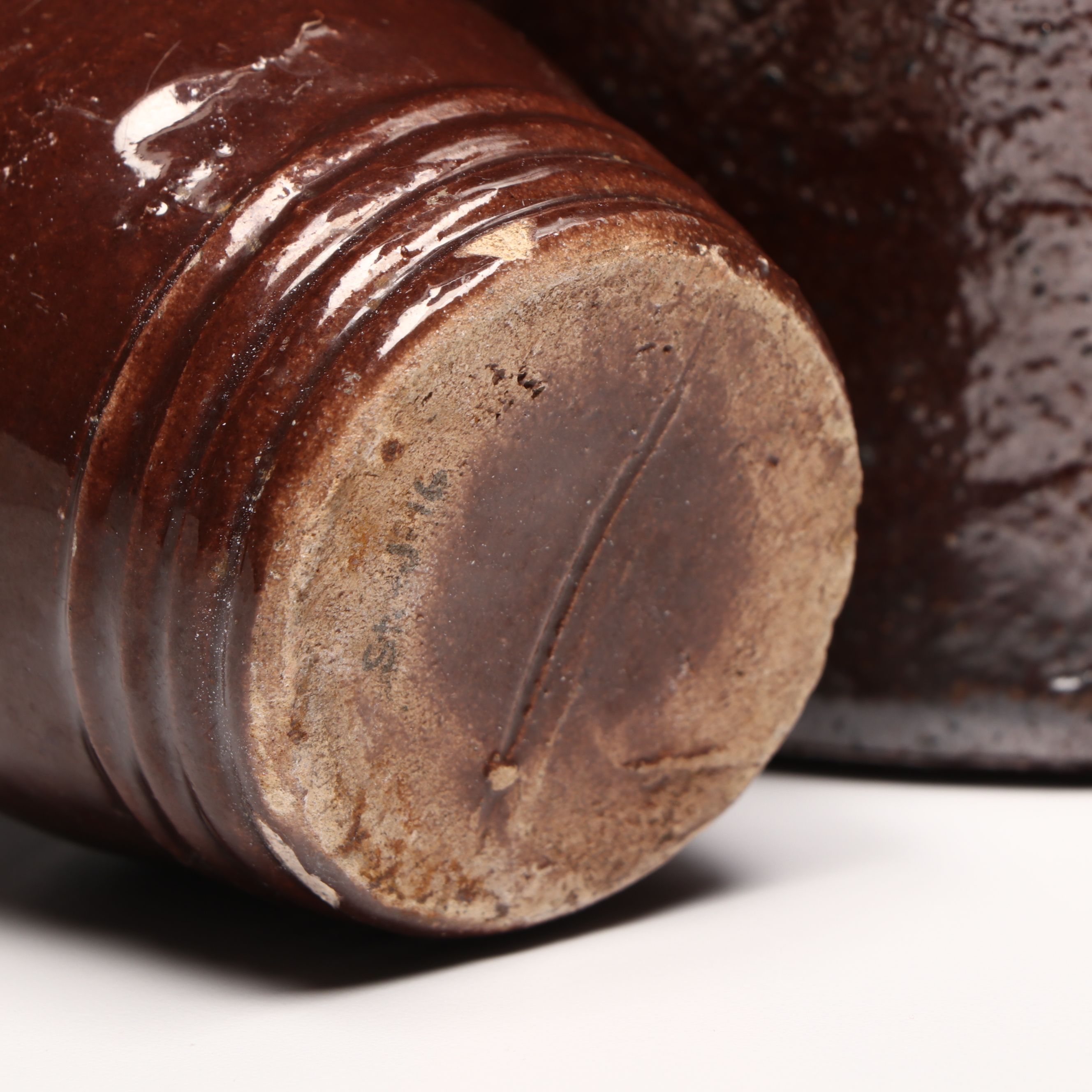 Buckeye Akron Ceramic Pitcher and Jar