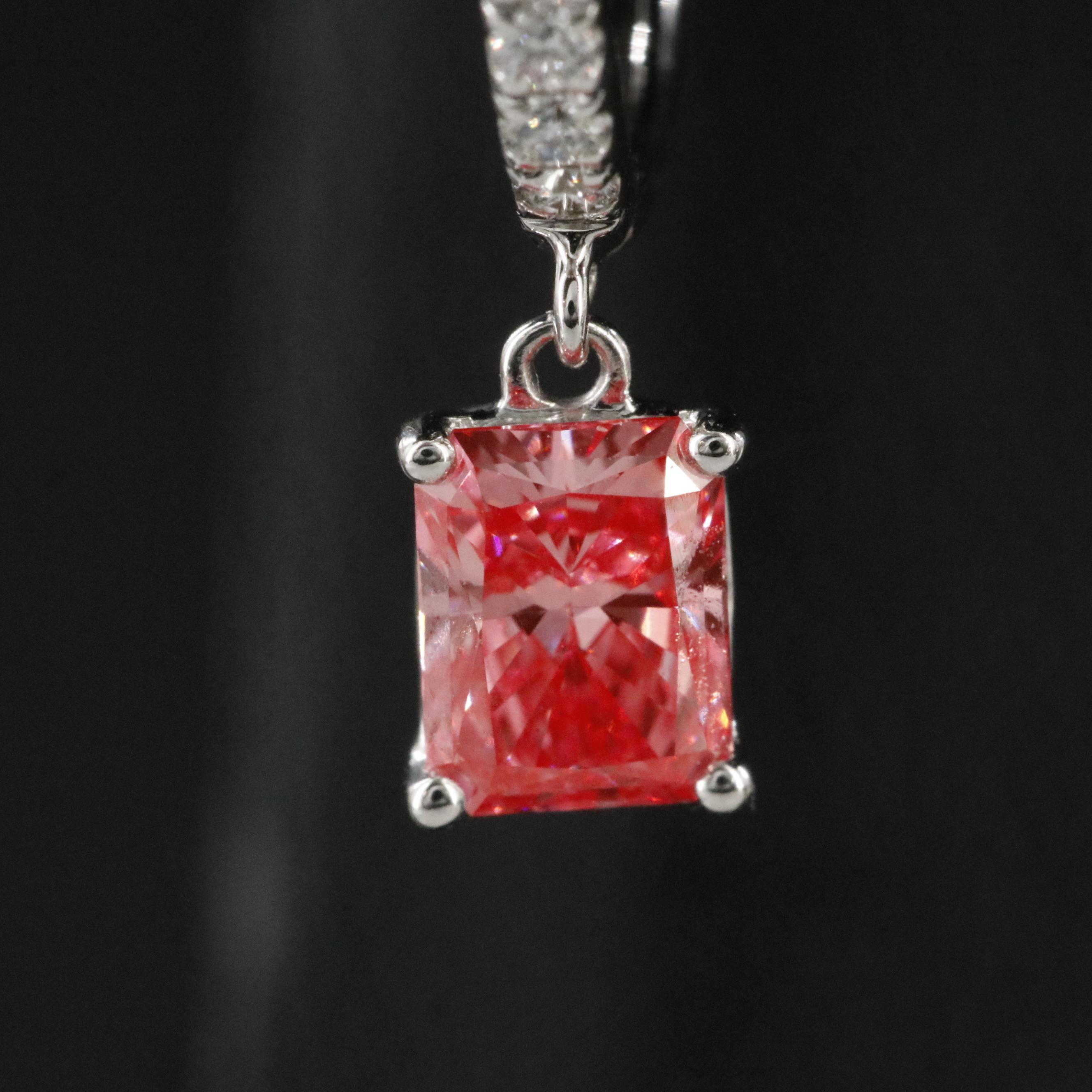 14K 1.25 CTW Lab Grown Diamond Hoop Earrings