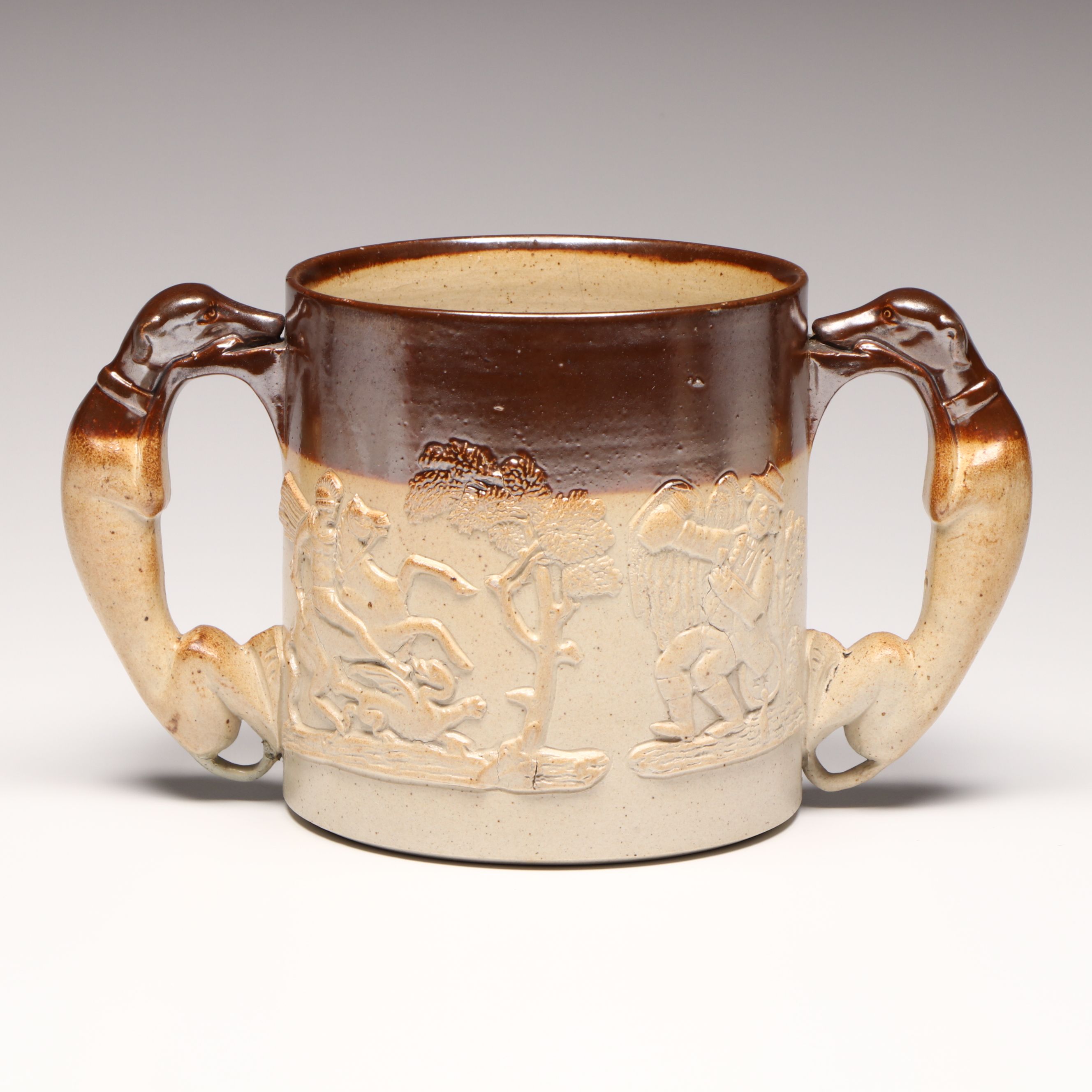 Salt Glazed Stoneware Loving Cup