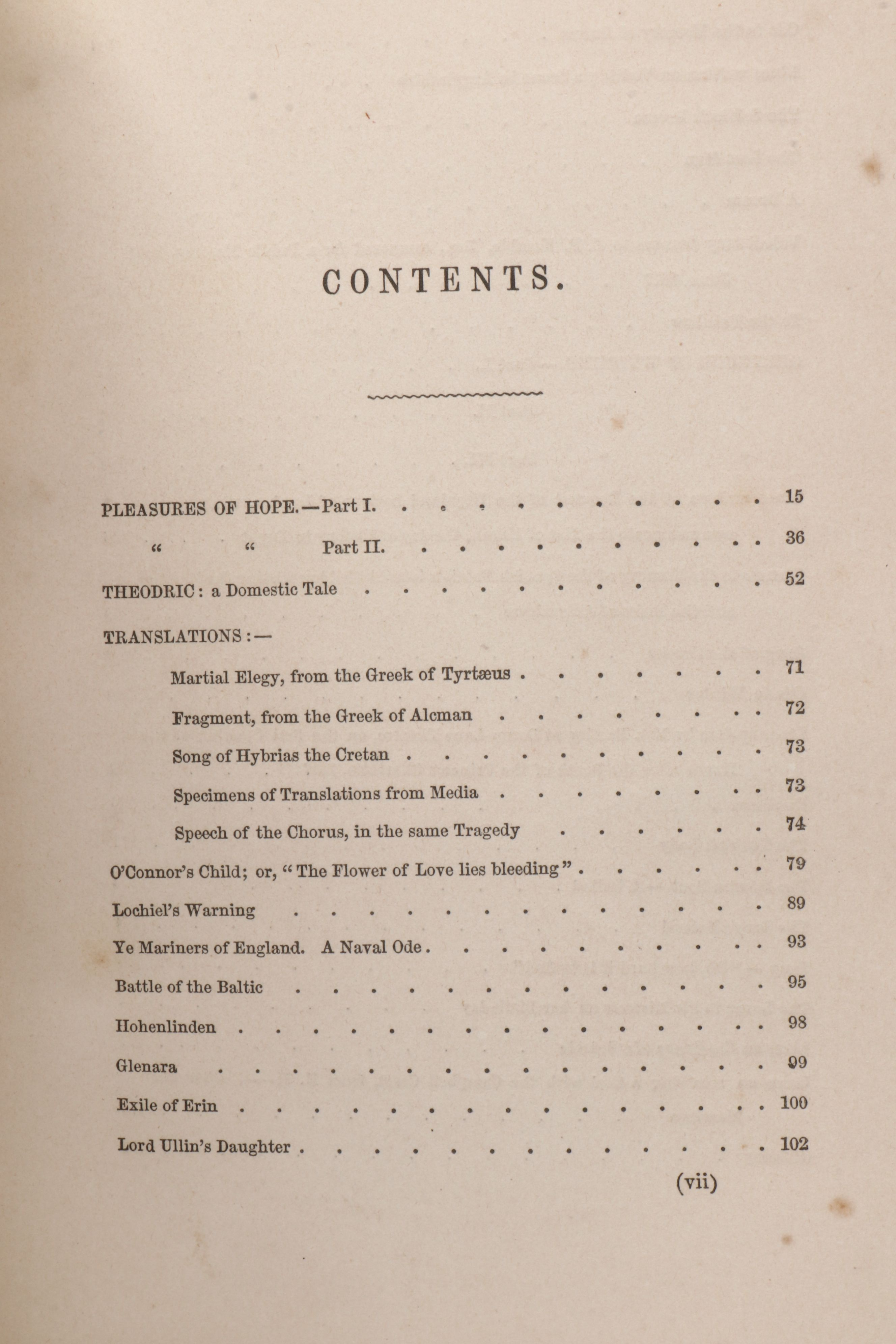 Leather Bound "Poetical Works of Thomas Campbell," Mid-19th Century