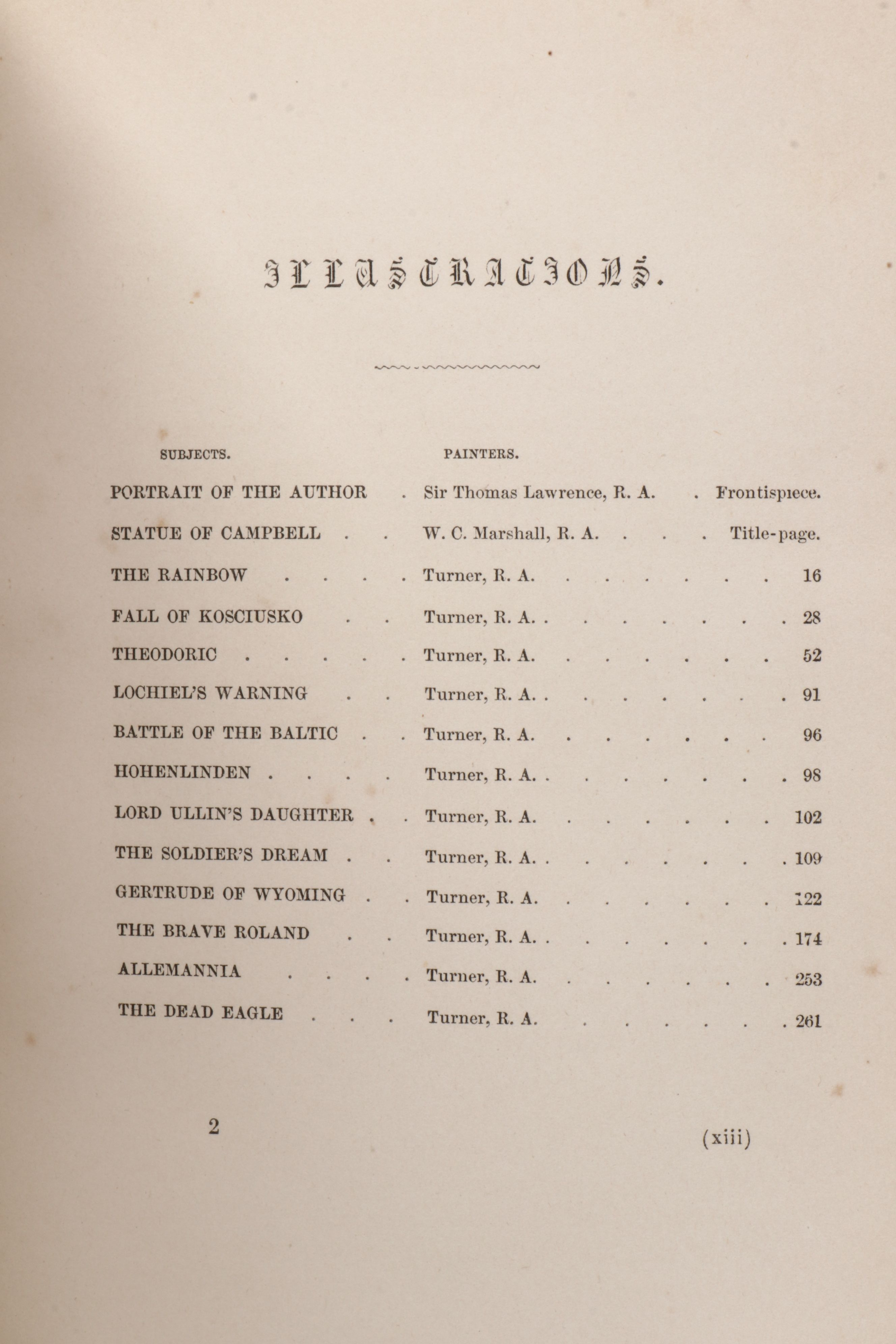 Leather Bound "Poetical Works of Thomas Campbell," Mid-19th Century