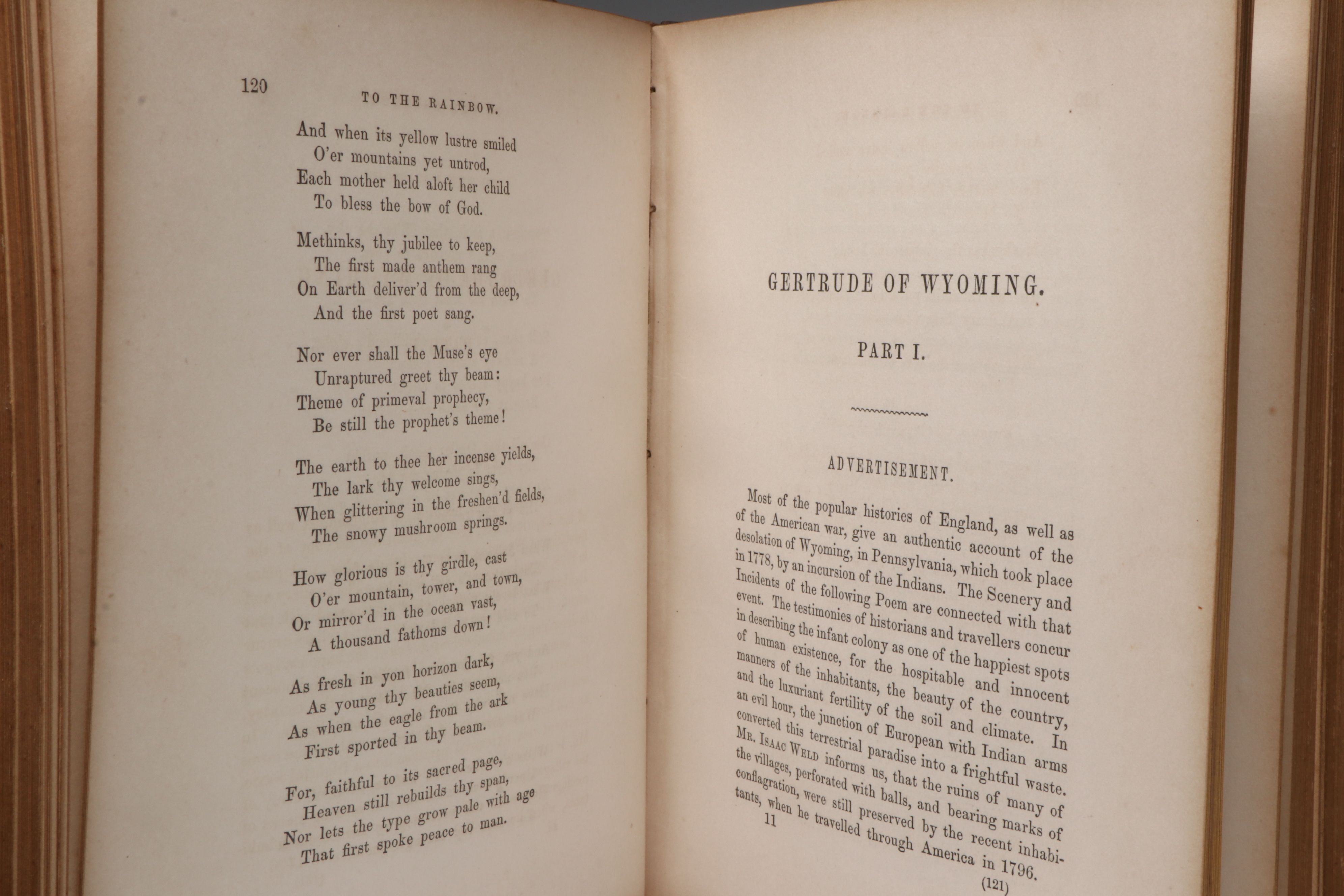 Leather Bound "Poetical Works of Thomas Campbell," Mid-19th Century
