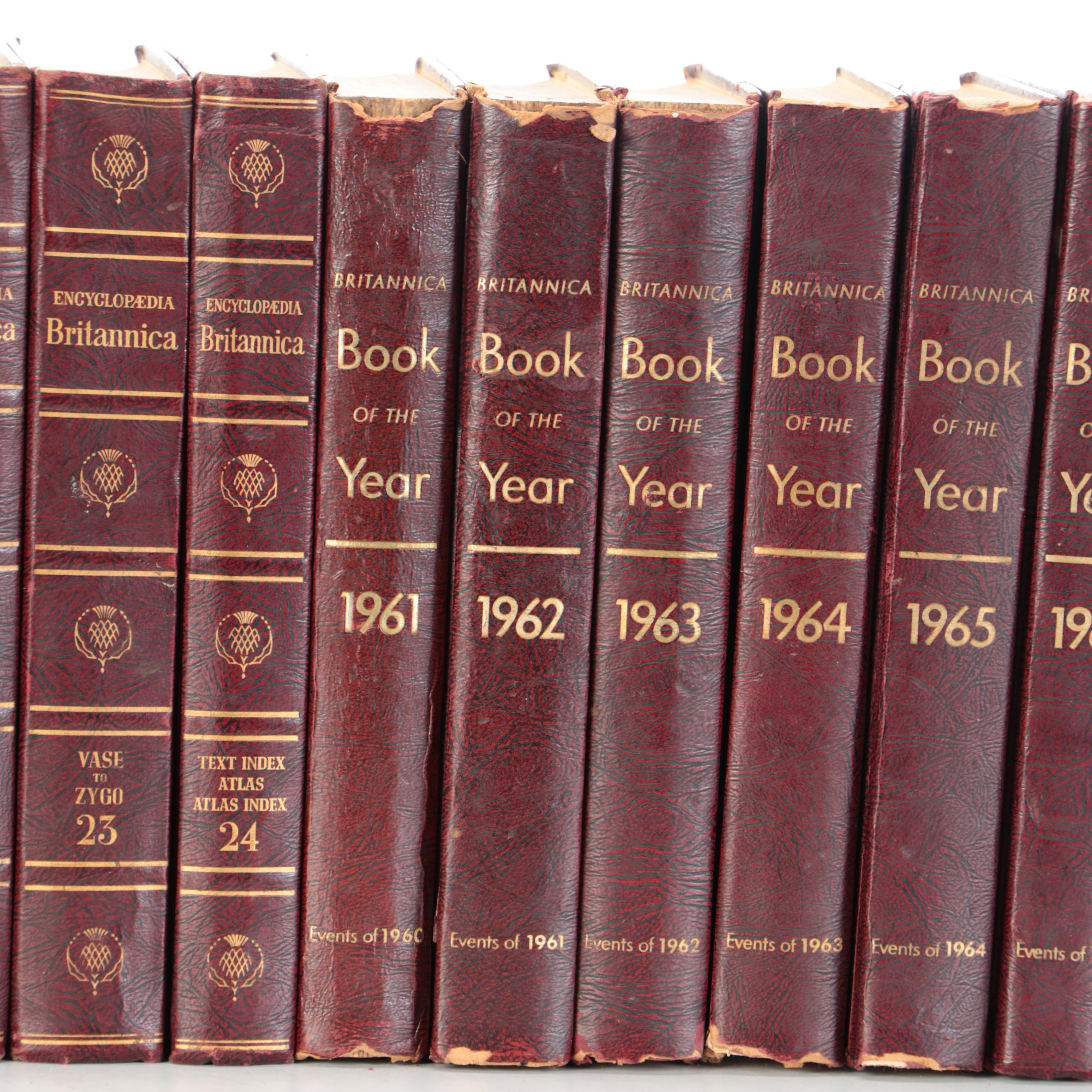Encyclopedia Britannicas with Britannica Book of the Year, Partial Sets