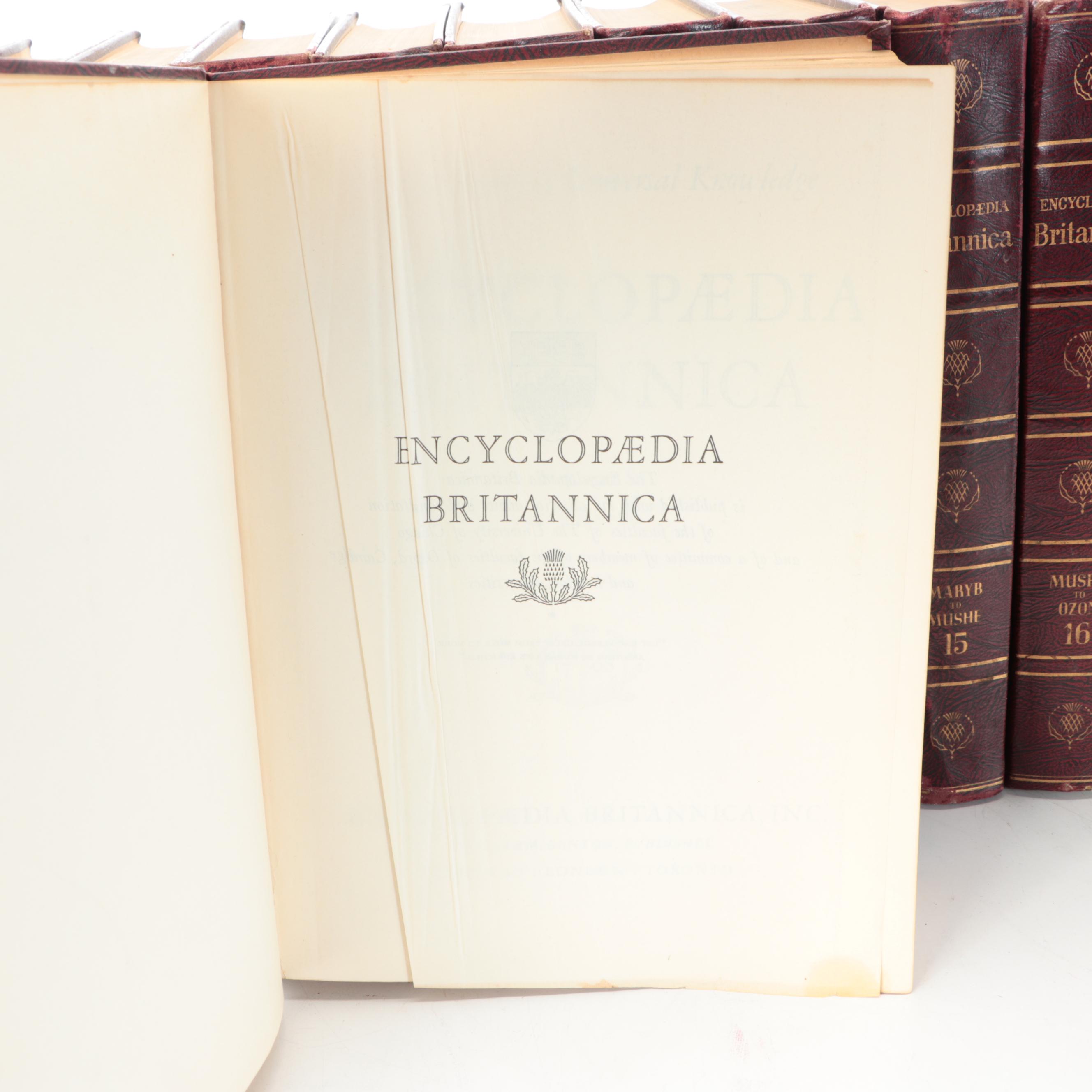 Encyclopedia Britannicas with Britannica Book of the Year, Partial Sets