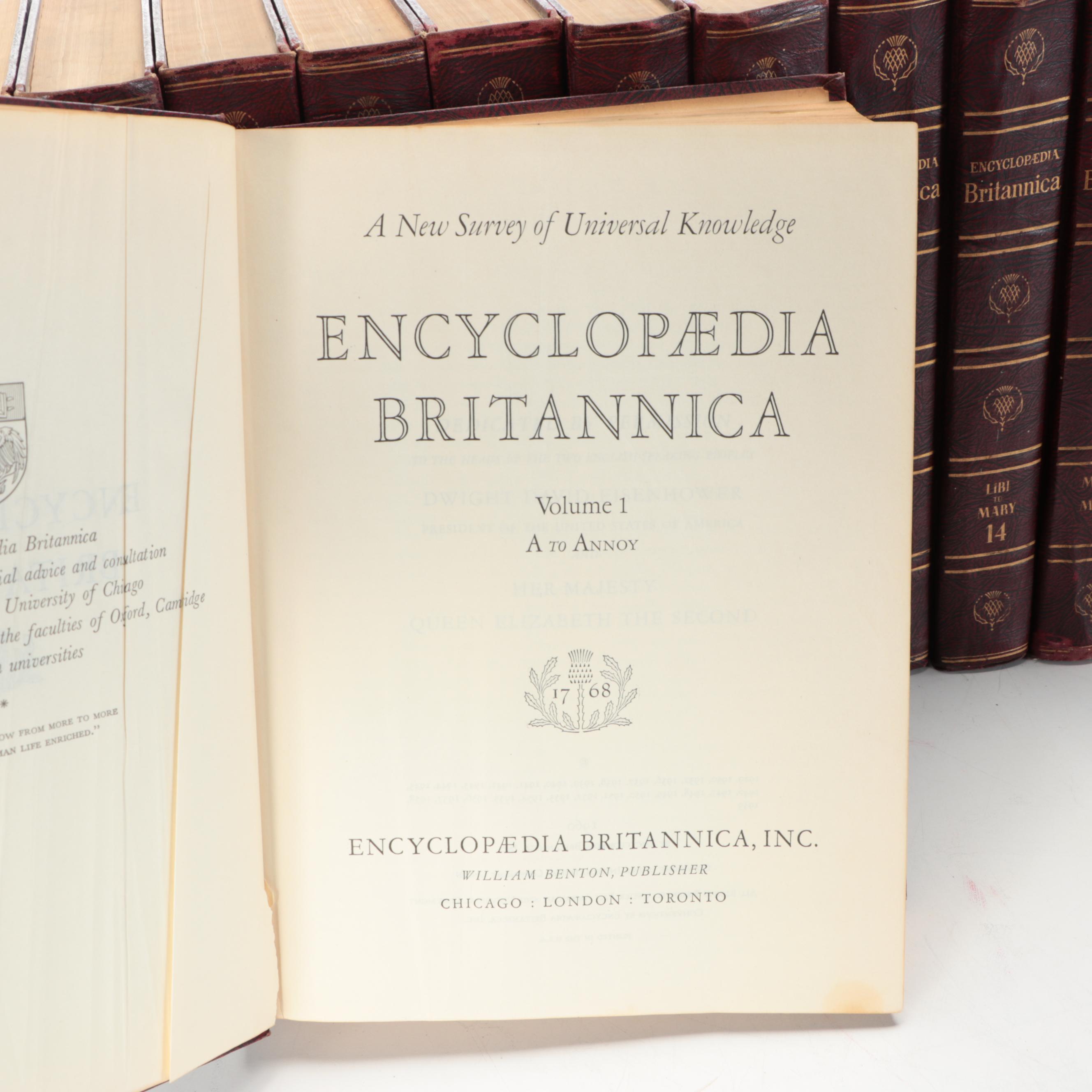 Encyclopedia Britannicas with Britannica Book of the Year, Partial Sets