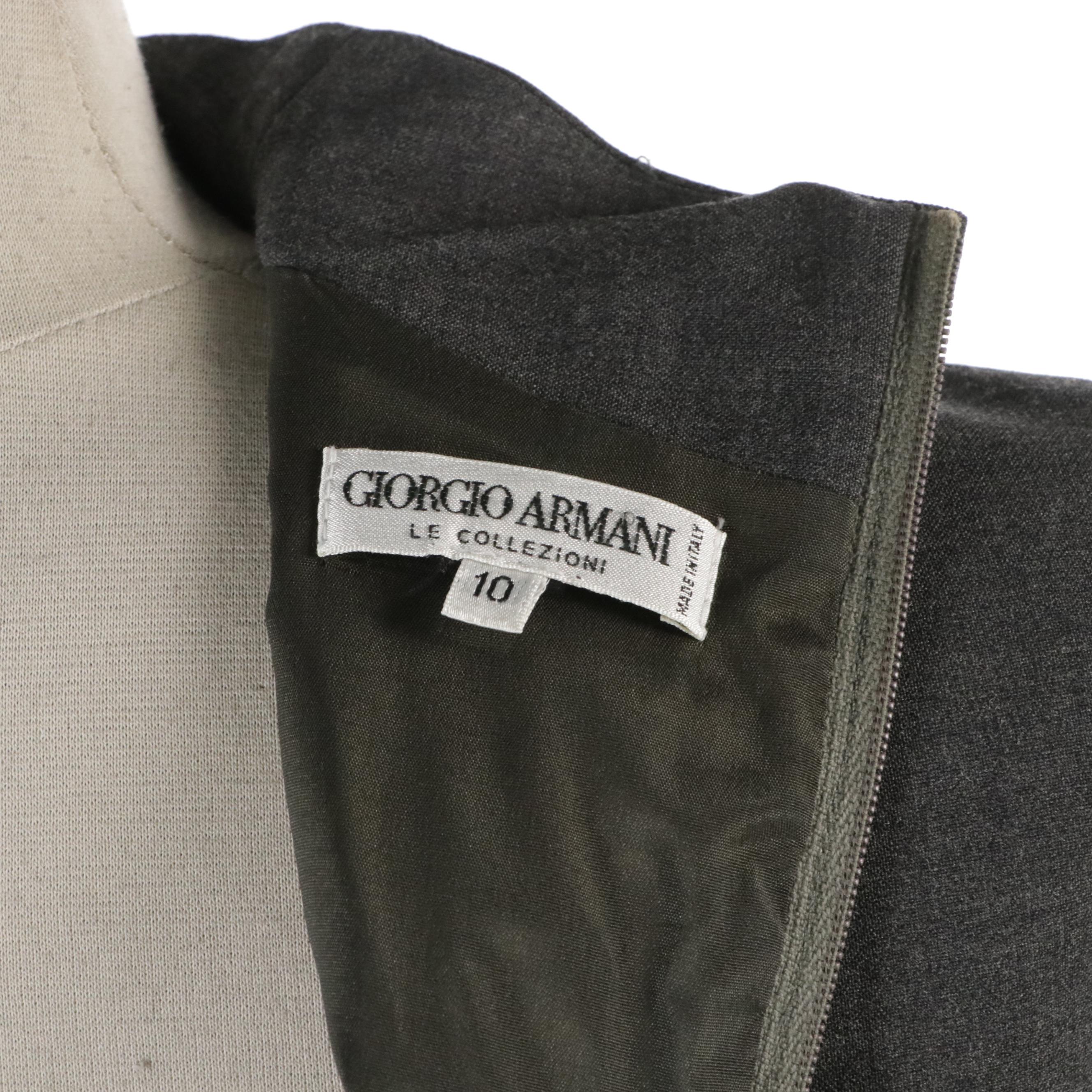 Giorgio Armani Le Collezioni Grey Two-Piece Skirt Set