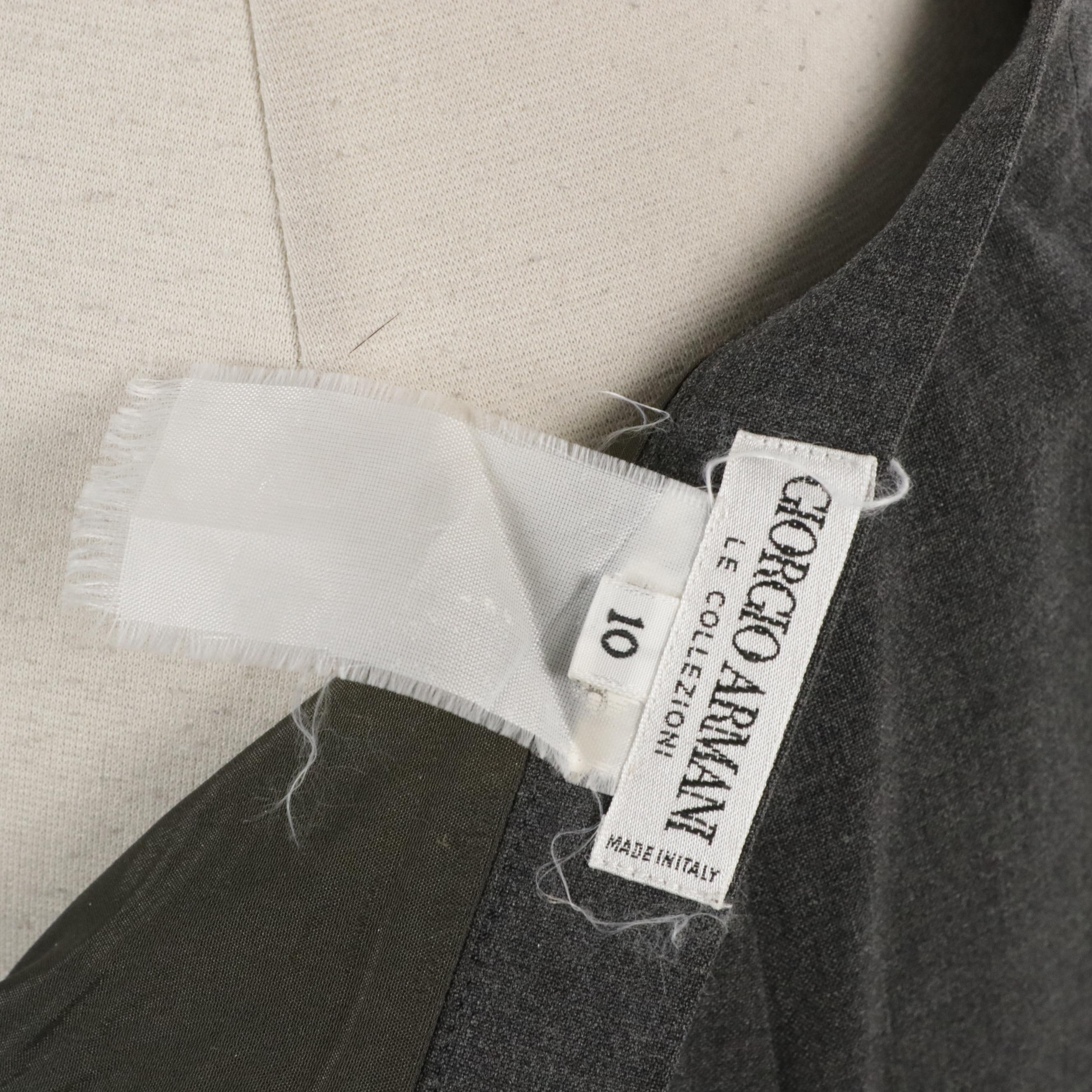 Giorgio Armani Le Collezioni Grey Two-Piece Skirt Set