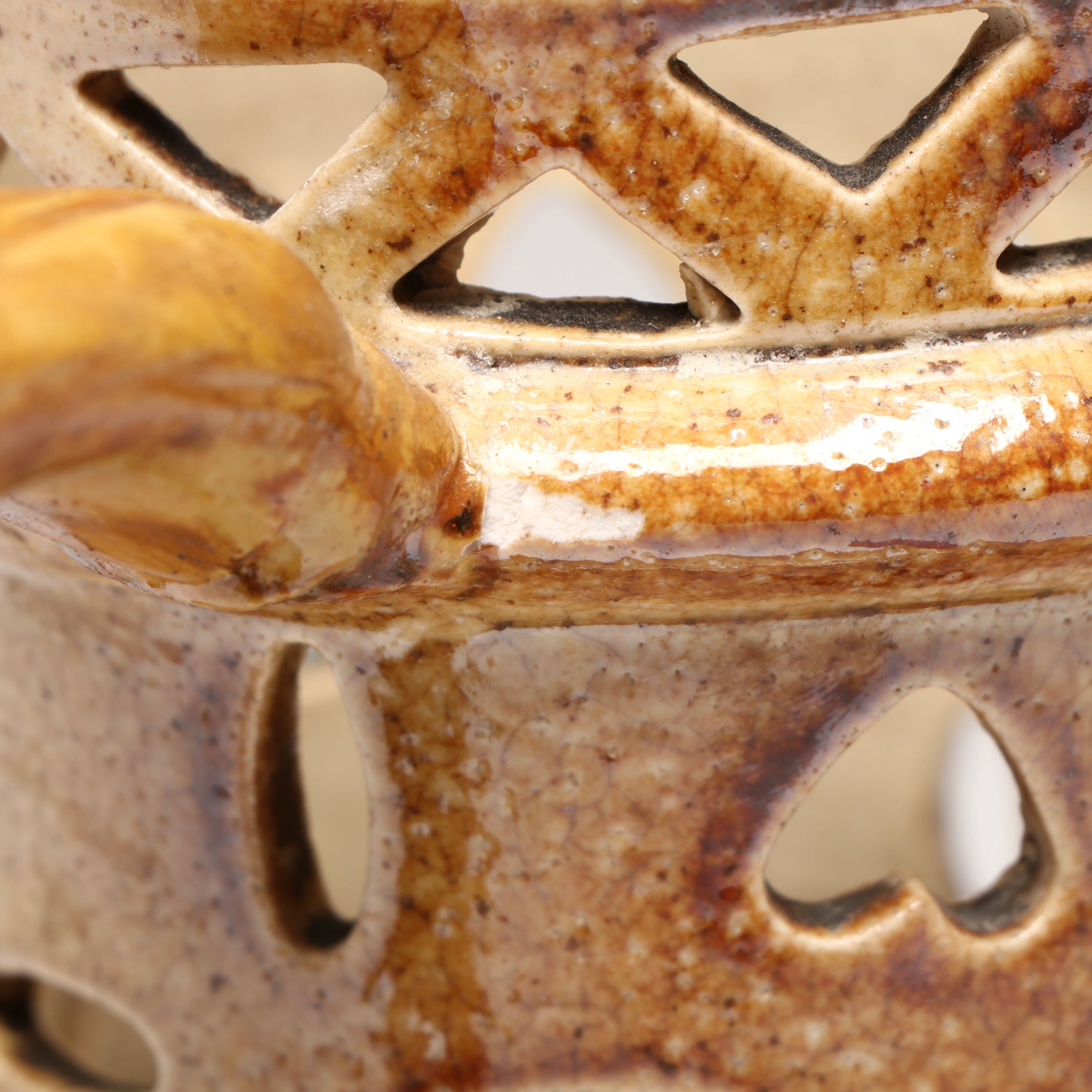 Salt-Glazed Stoneware Puzzle Jug, Late 19th Century