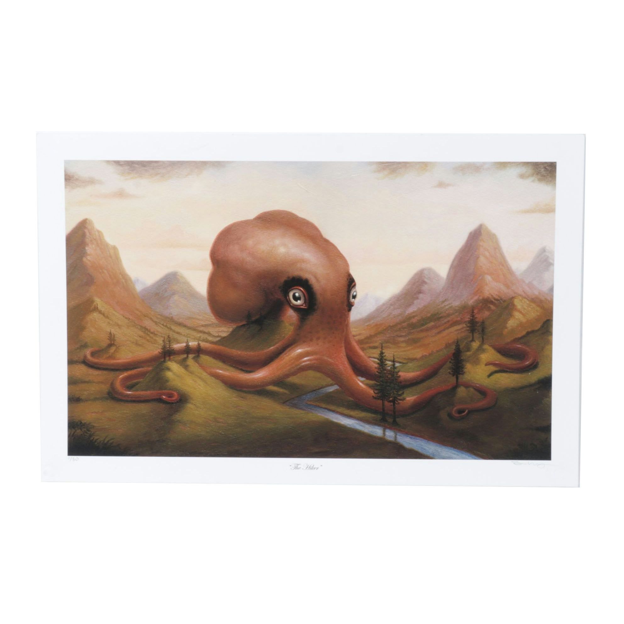 Scott Musgrove Giclee Print "The Hiker", 2015