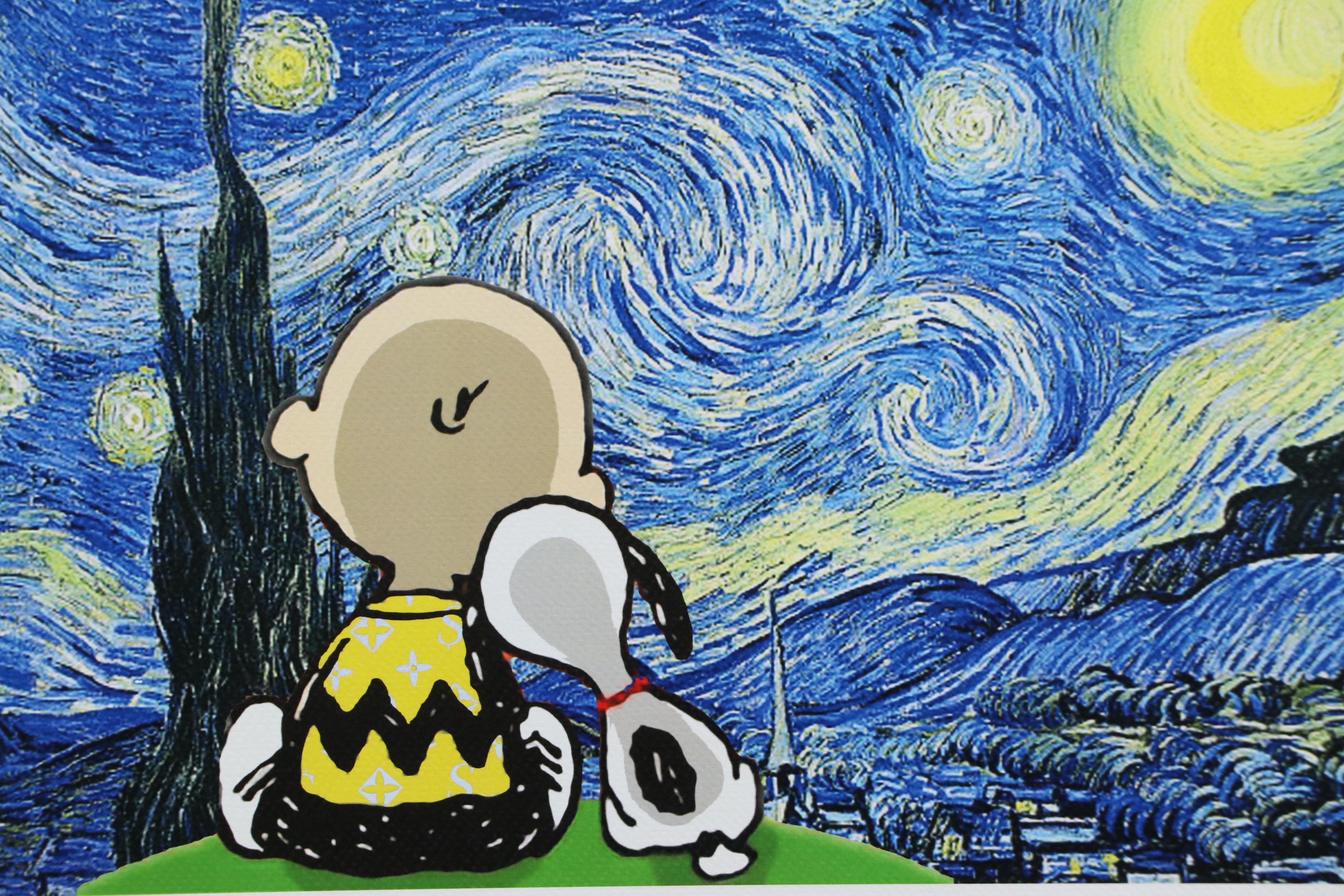 Death NYC Pop Art Digital Graphic Print of Peanuts Characters, 2020