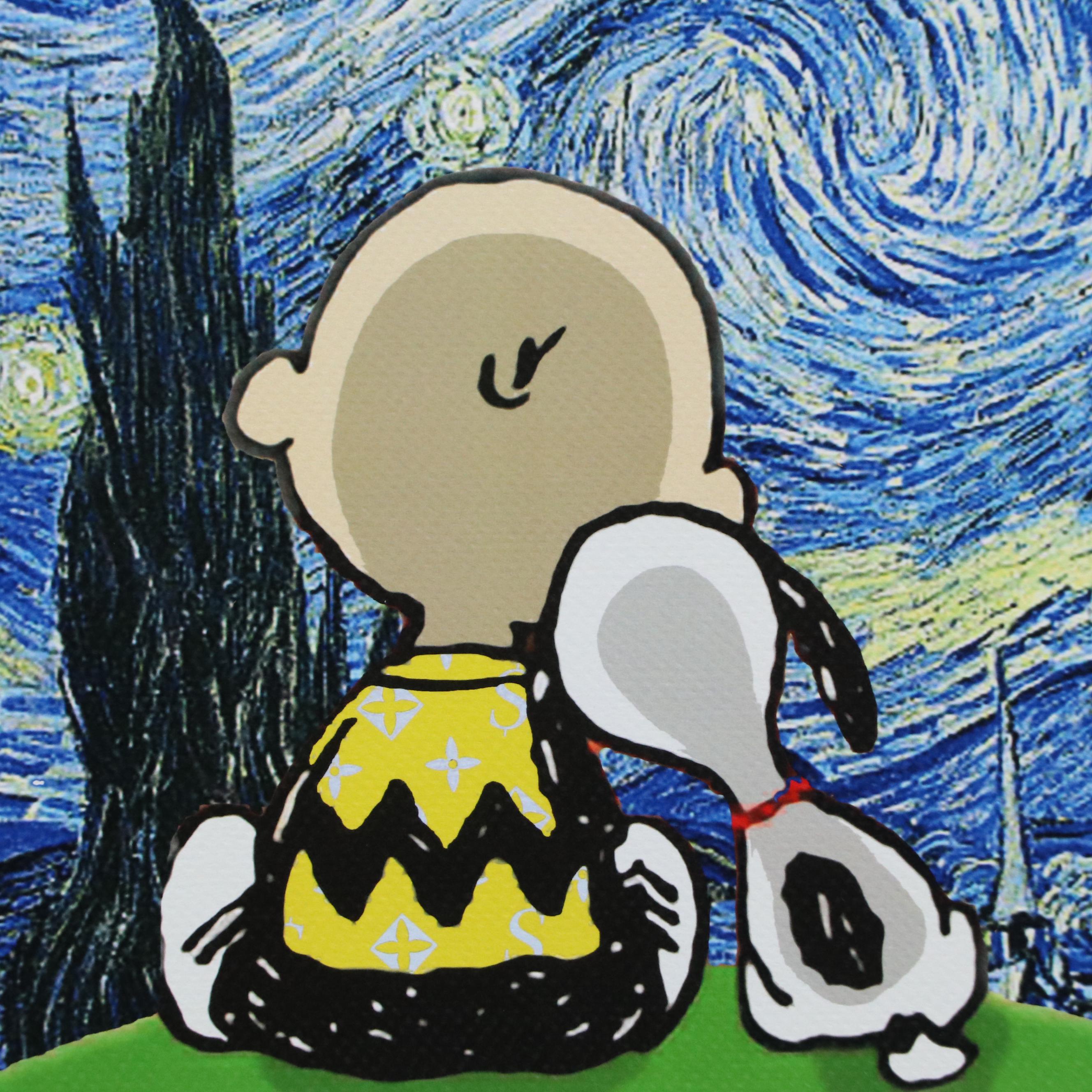 Death NYC Pop Art Digital Graphic Print of Peanuts Characters, 2020
