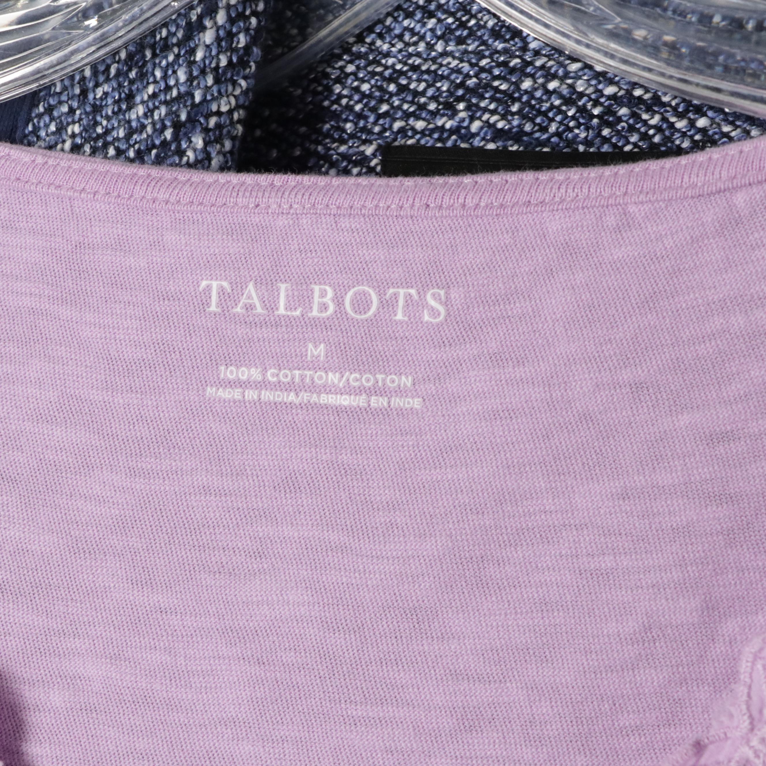 Cool Tone Patterned Wardrobe Collection Featuring Talbots and Dooney & Bourke