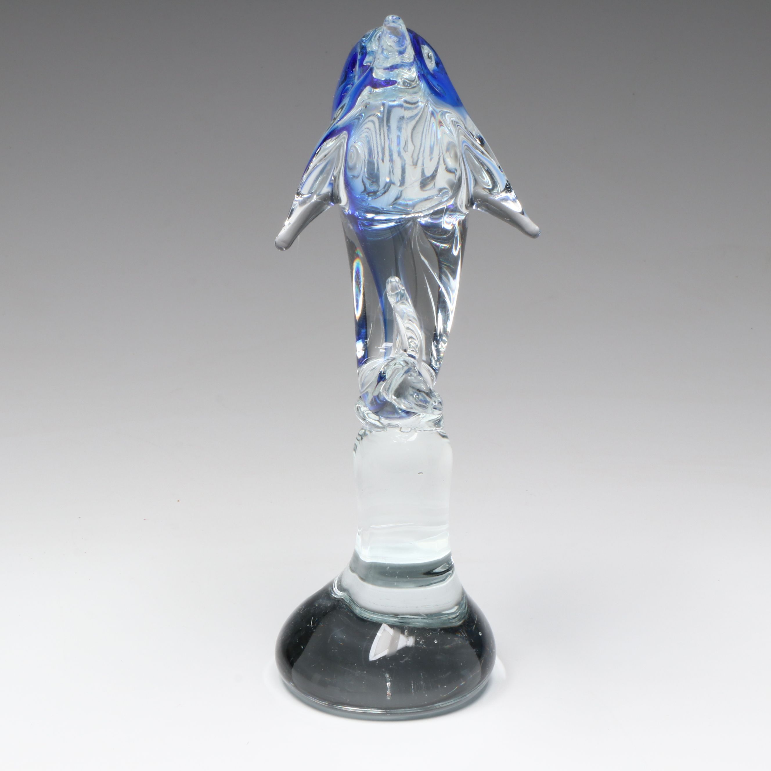 Murano Style Studio Glass Sword Fish Sculpture