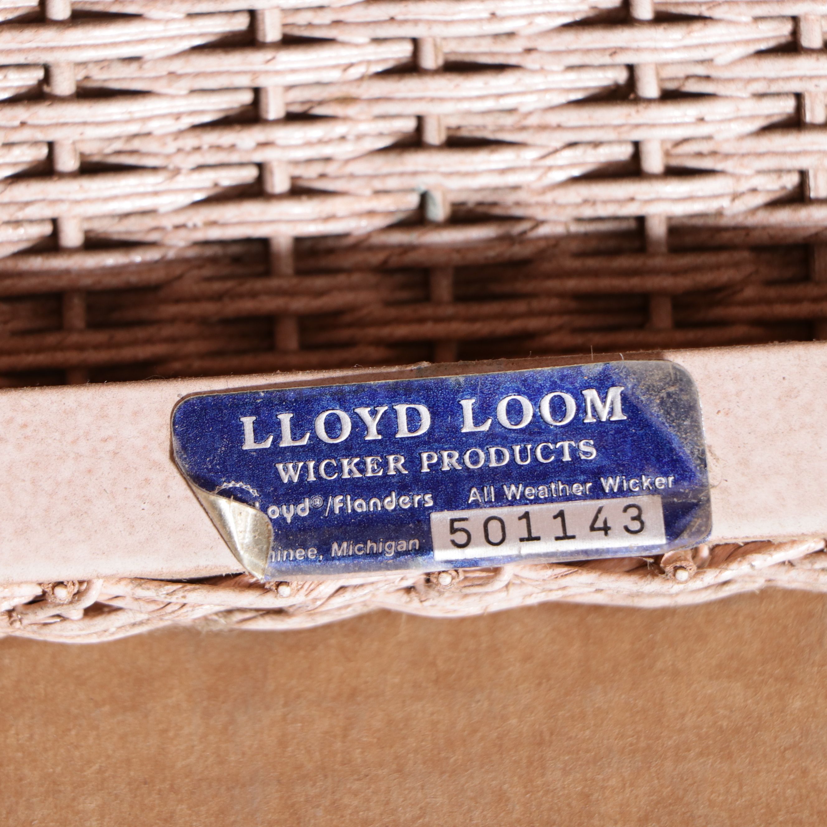 Lloyd Loom Wicker Rush Sofa and Coffee Table, Late 20th Century