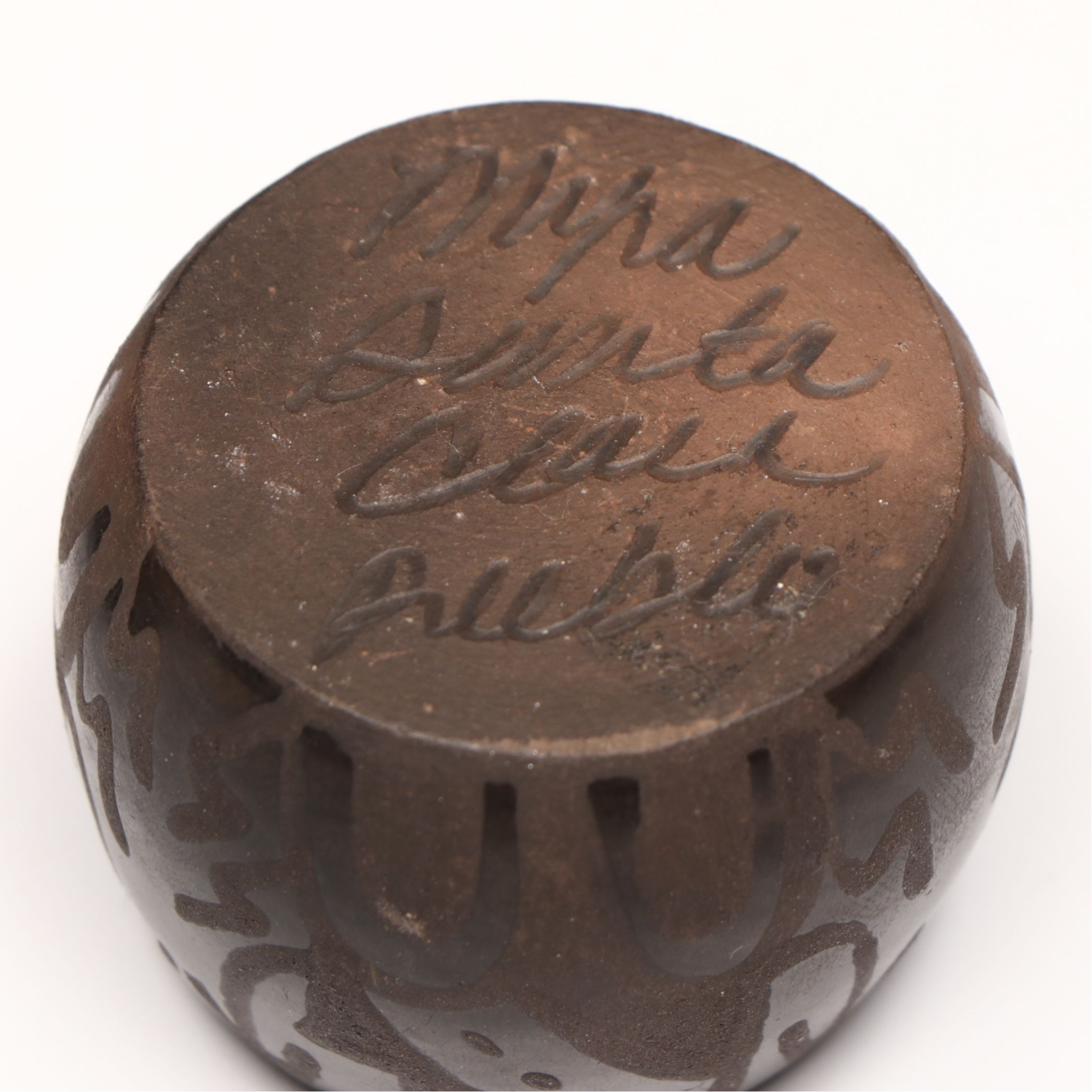 Santa Clara Pueblo with Artist Signed Gourd Shape and More vases