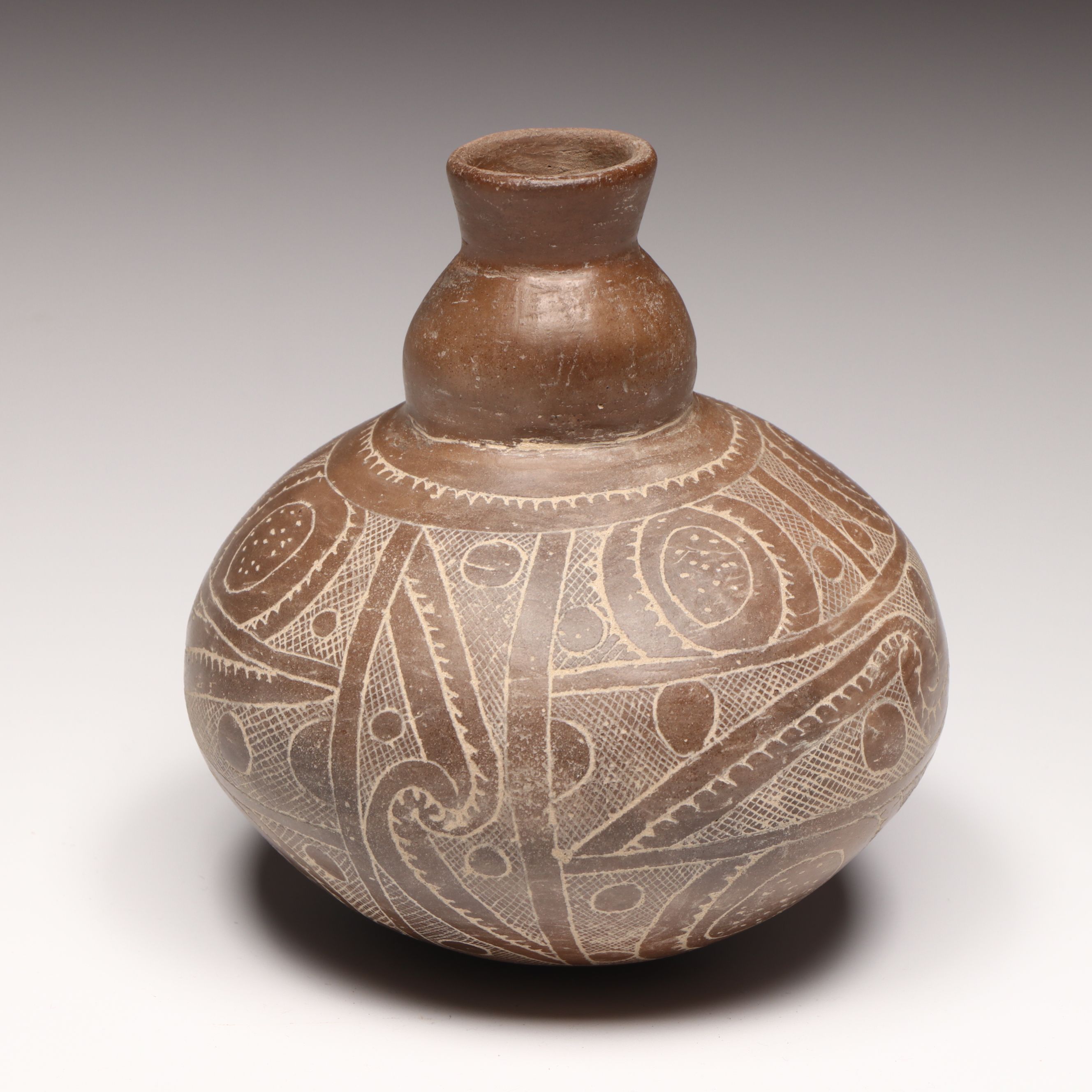 Santa Clara Pueblo with Artist Signed Gourd Shape and More vases