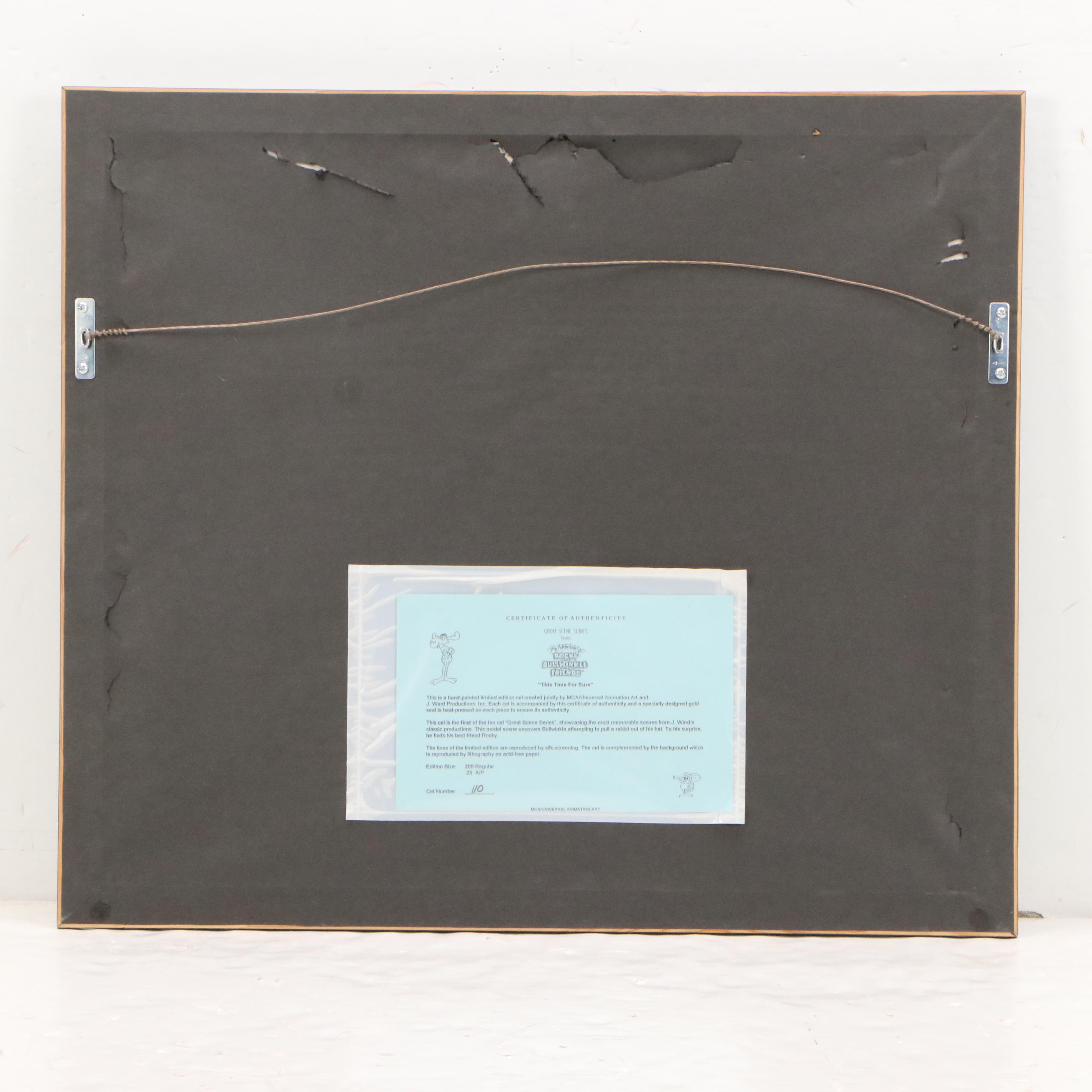 The Adventures of Rocky and Bullwinkle and Friends Sericel "This Time For Sure"