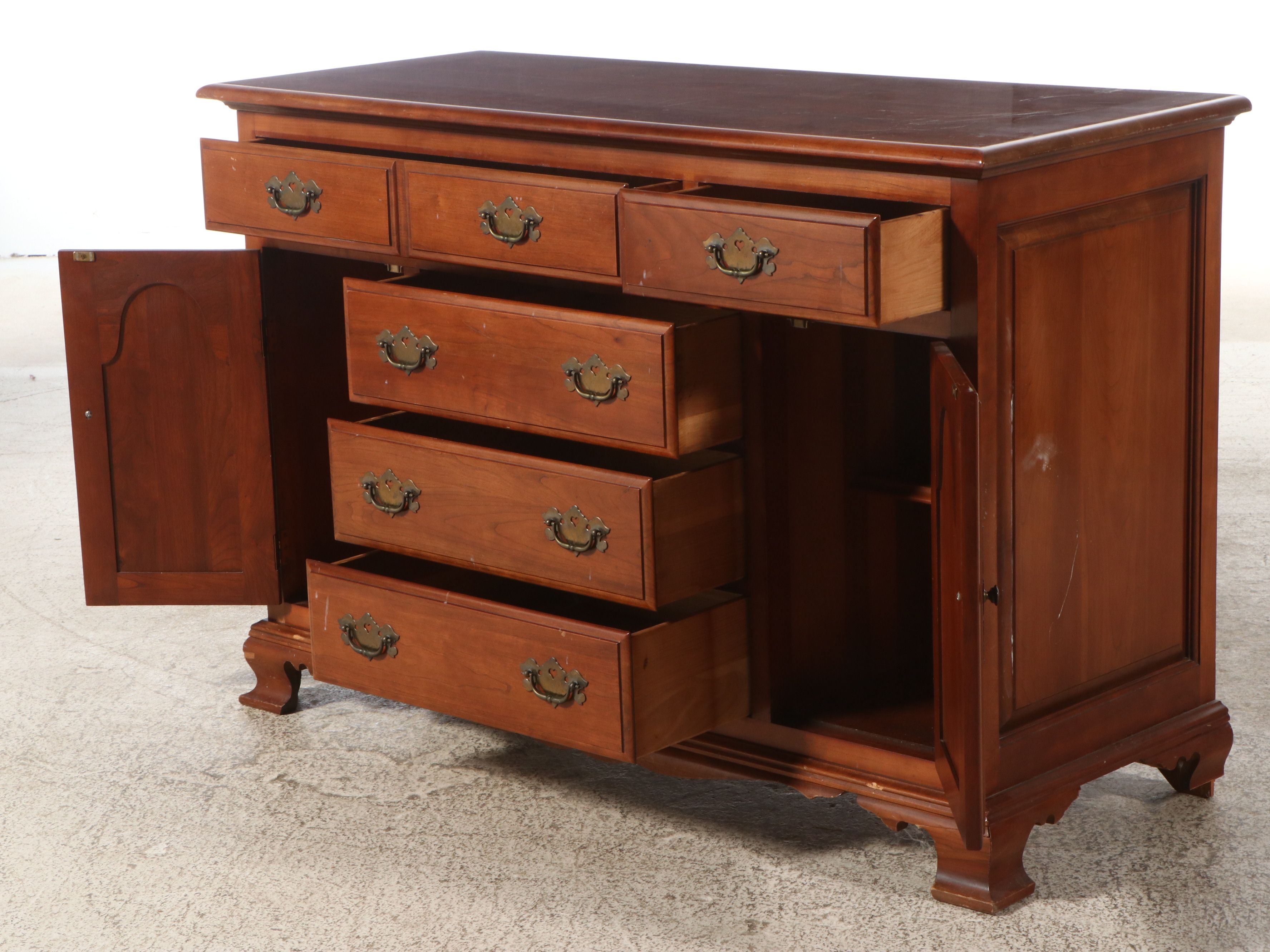 Monitor Furniture Co. Federal Style Cherry China Cabinet