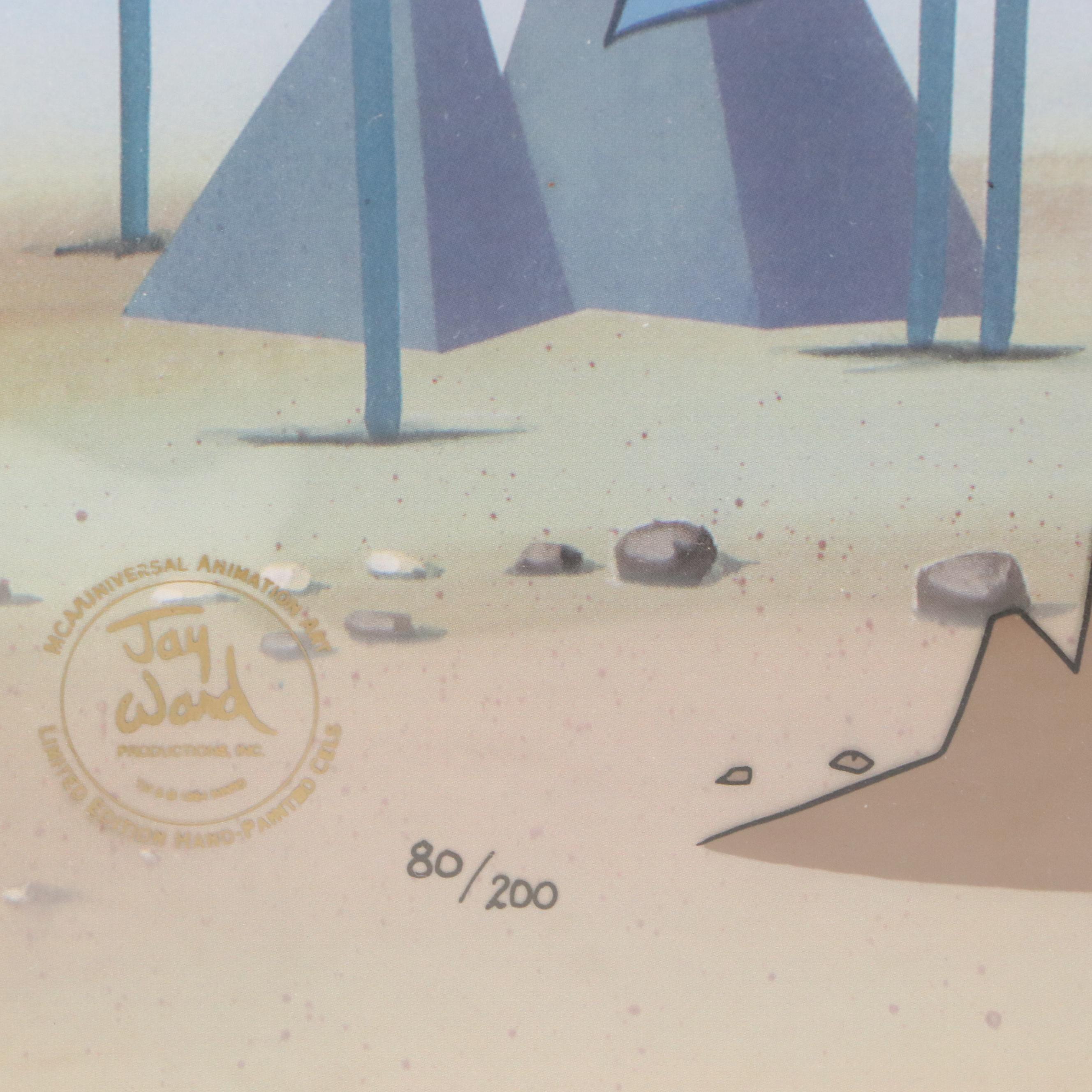 June Foray Signed Sericel "Pushing Up Daises," 1995