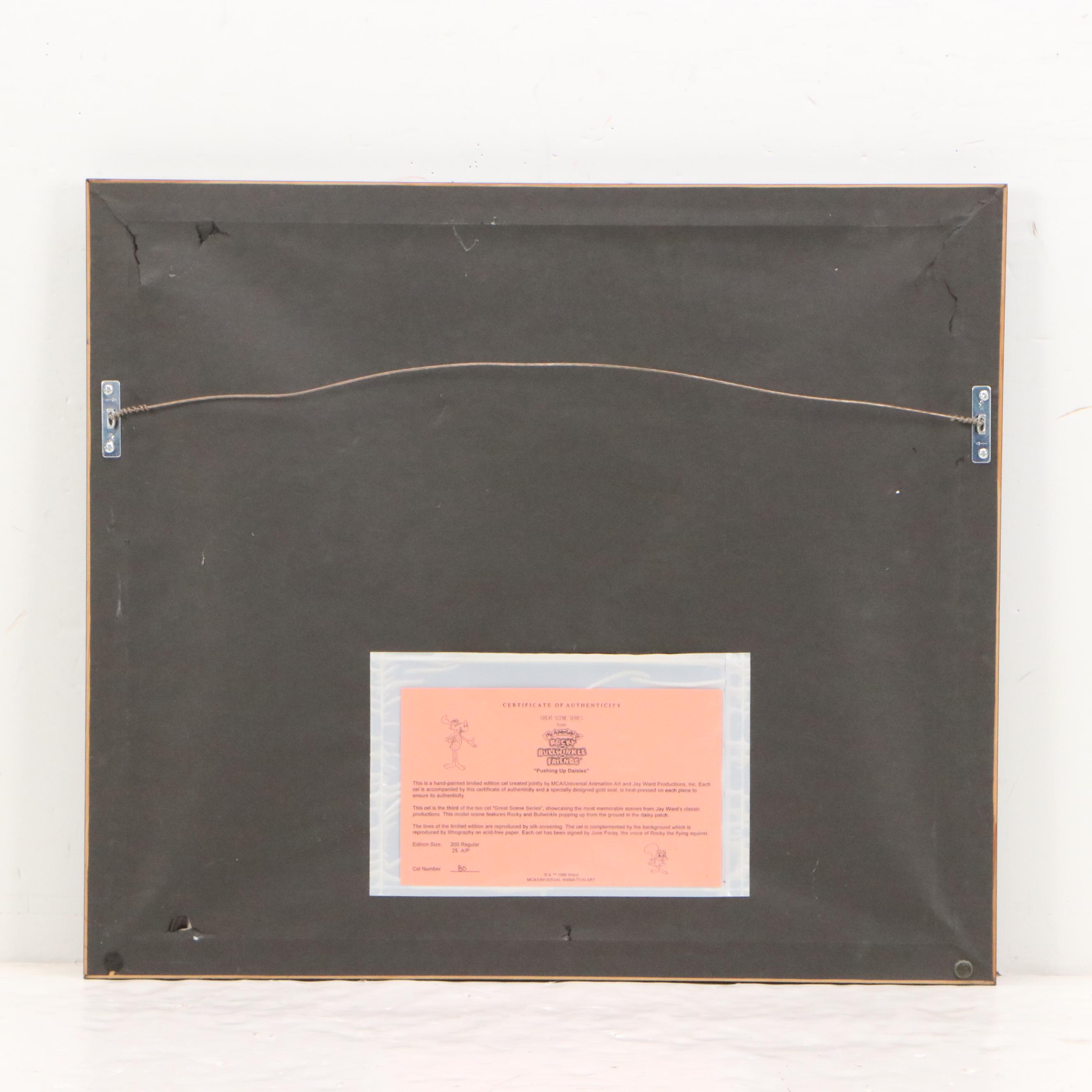 June Foray Signed Sericel "Pushing Up Daises," 1995